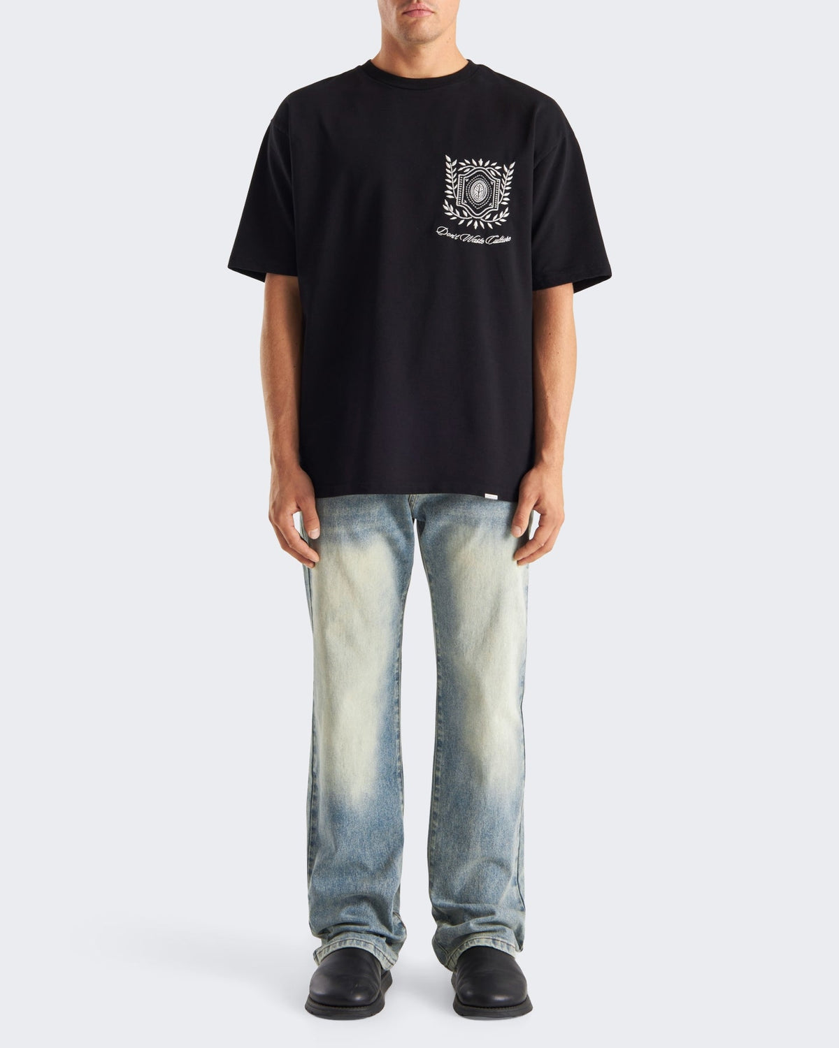 Don't Waste Culture Heren Jeans in lichtblauwe wassing Blauw - Eleganza.nl