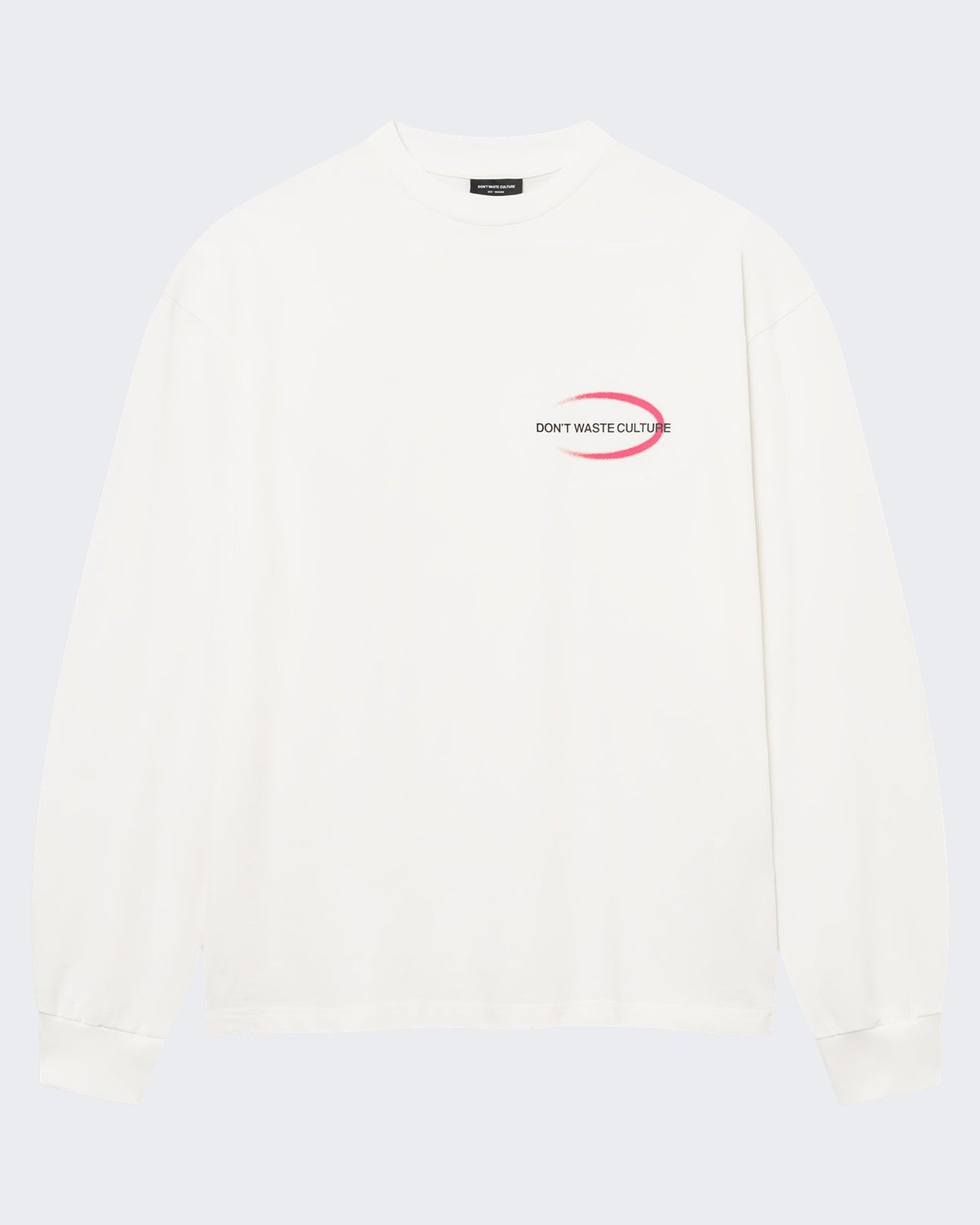 Don't Waste Culture Heren Longsleeve shirt met lange mouwen Off White - Eleganza.nl