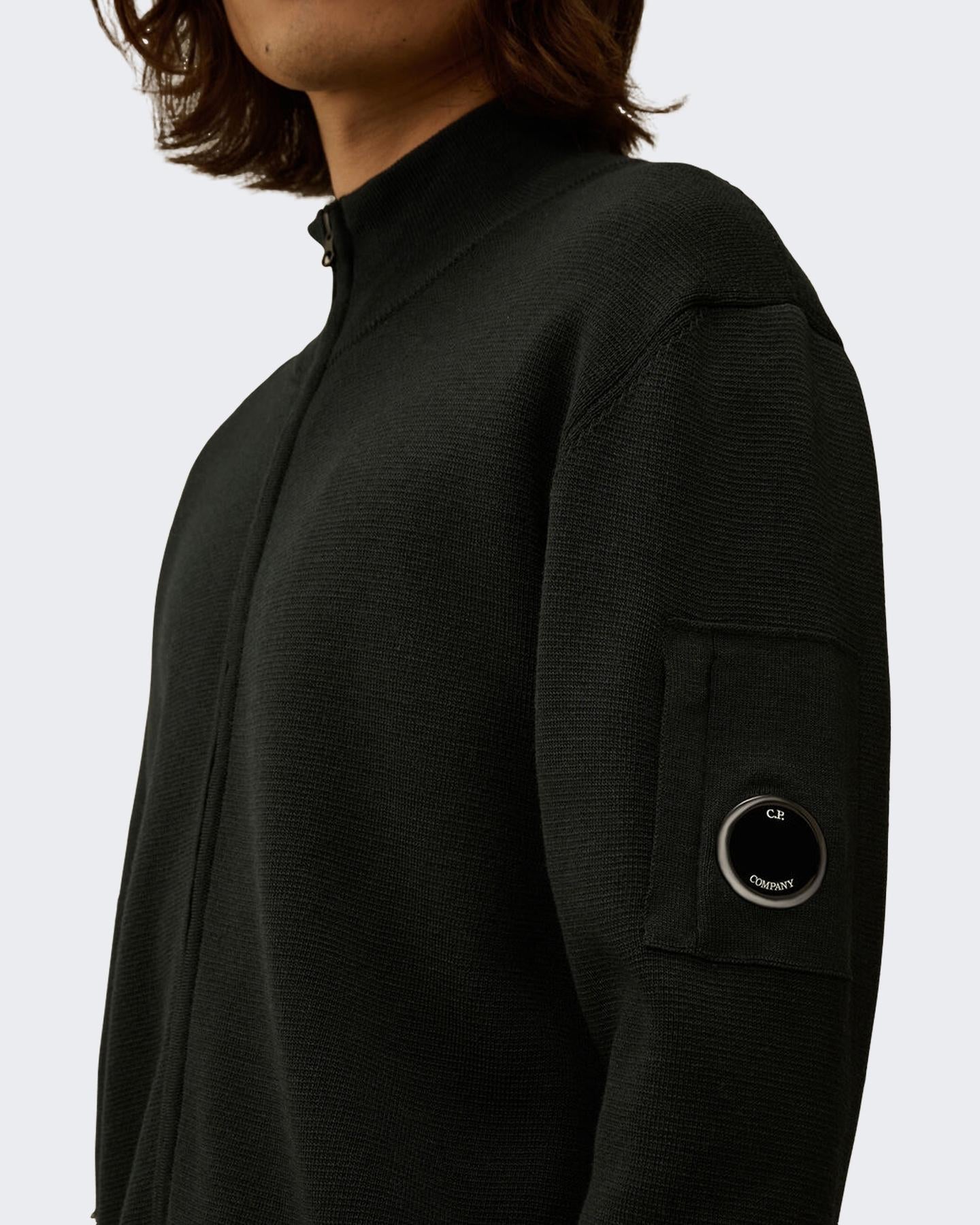 Heren Re-Wool Zip Cardigan Groen