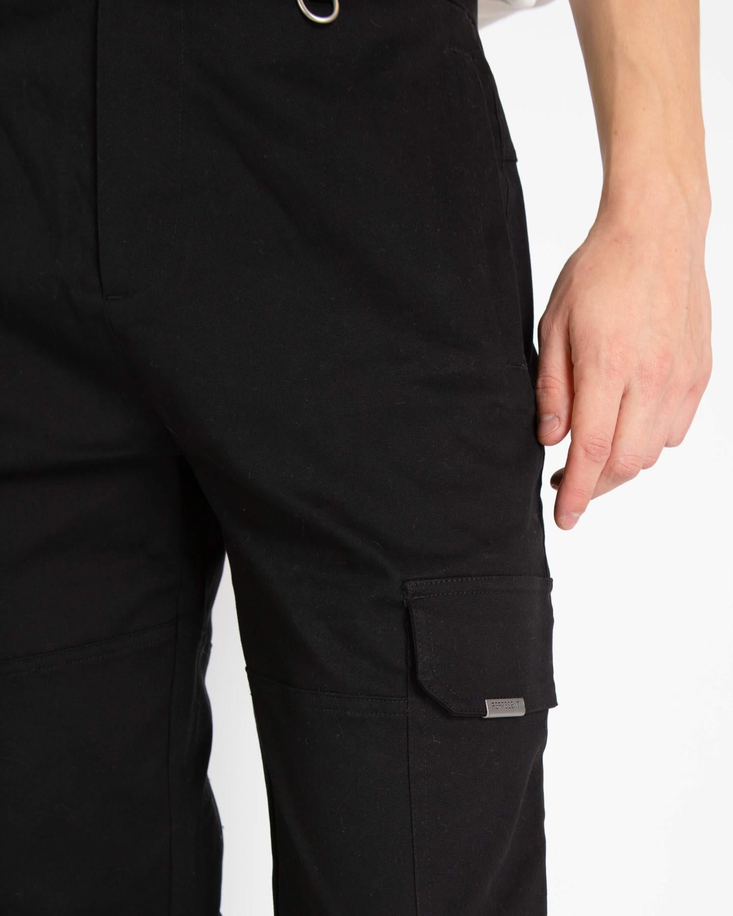 Heren Cargo Pant Zwart