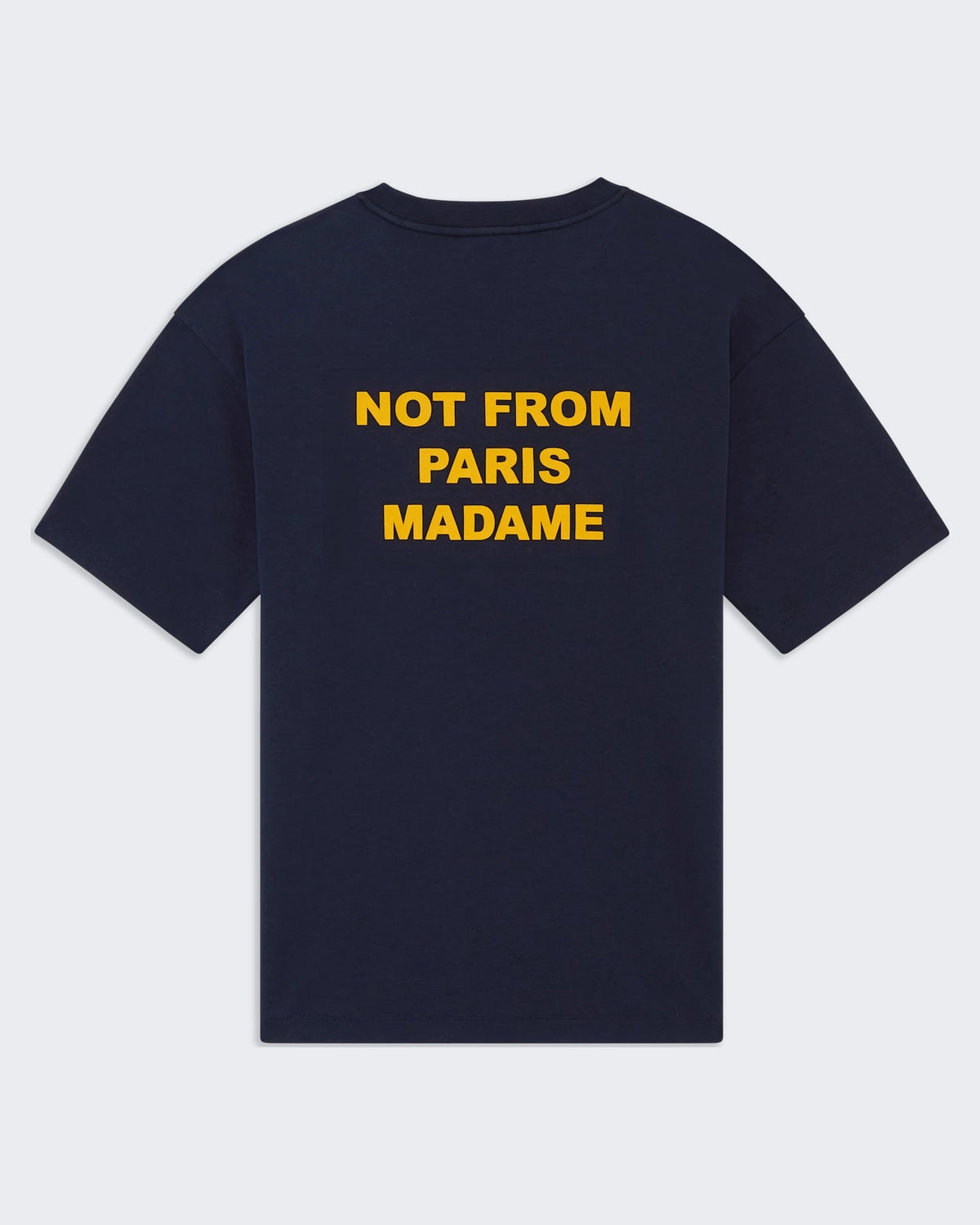 Drole De Monsieur Heren T-shirt met opvallende slogan Blauw - Eleganza.nl