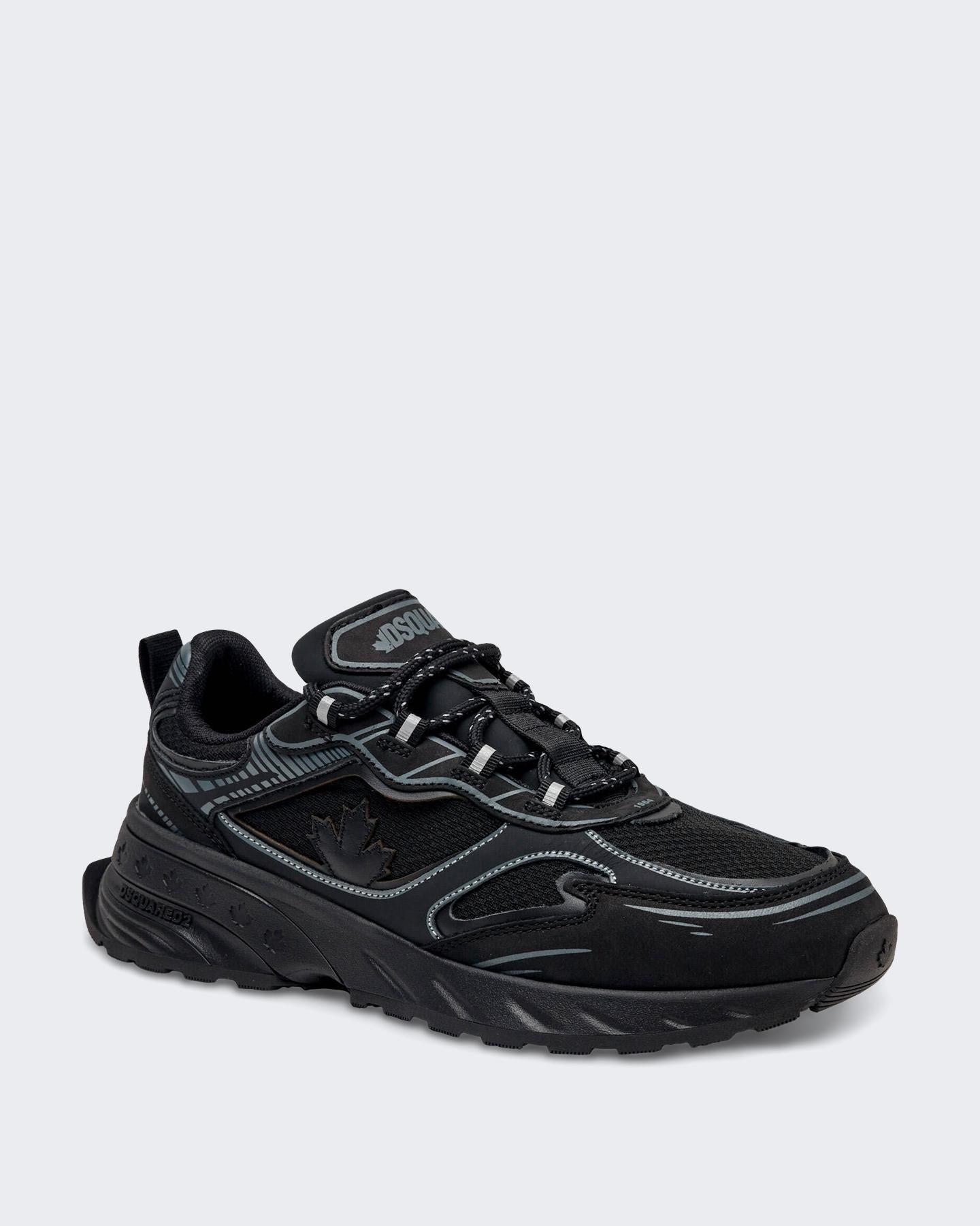 Dsquared2 Heren Sprinter Sneaker Wit/Groen - Eleganza.nl