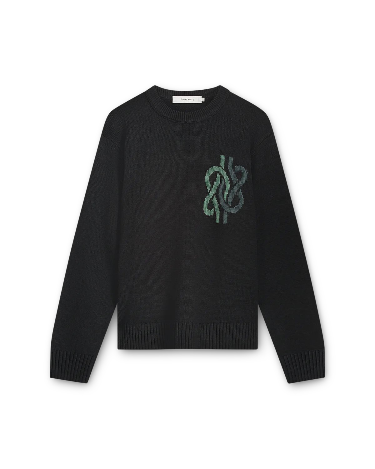 Heren Knit Sweater Knot Zwart