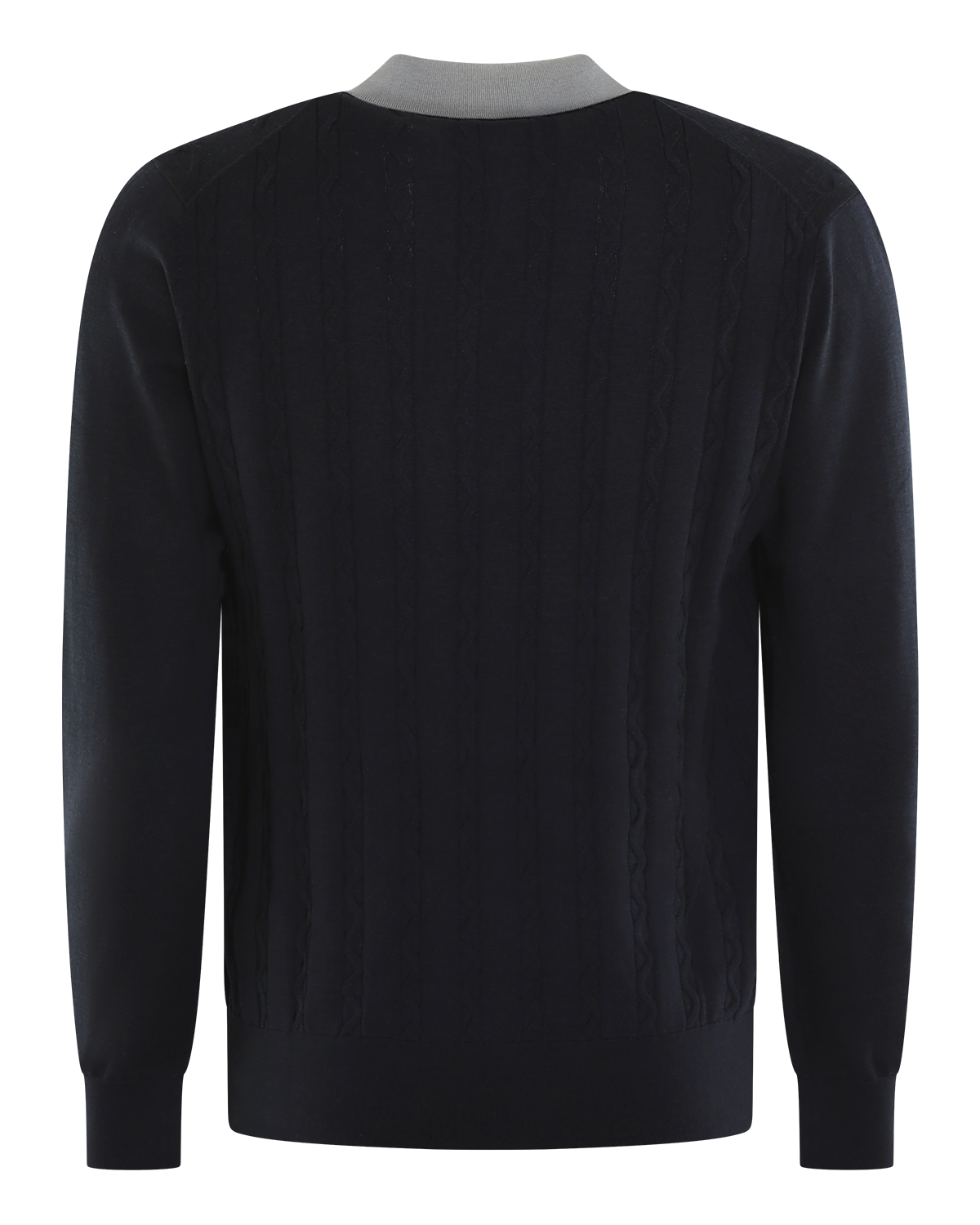 Heren Half Zip Polo Blauw