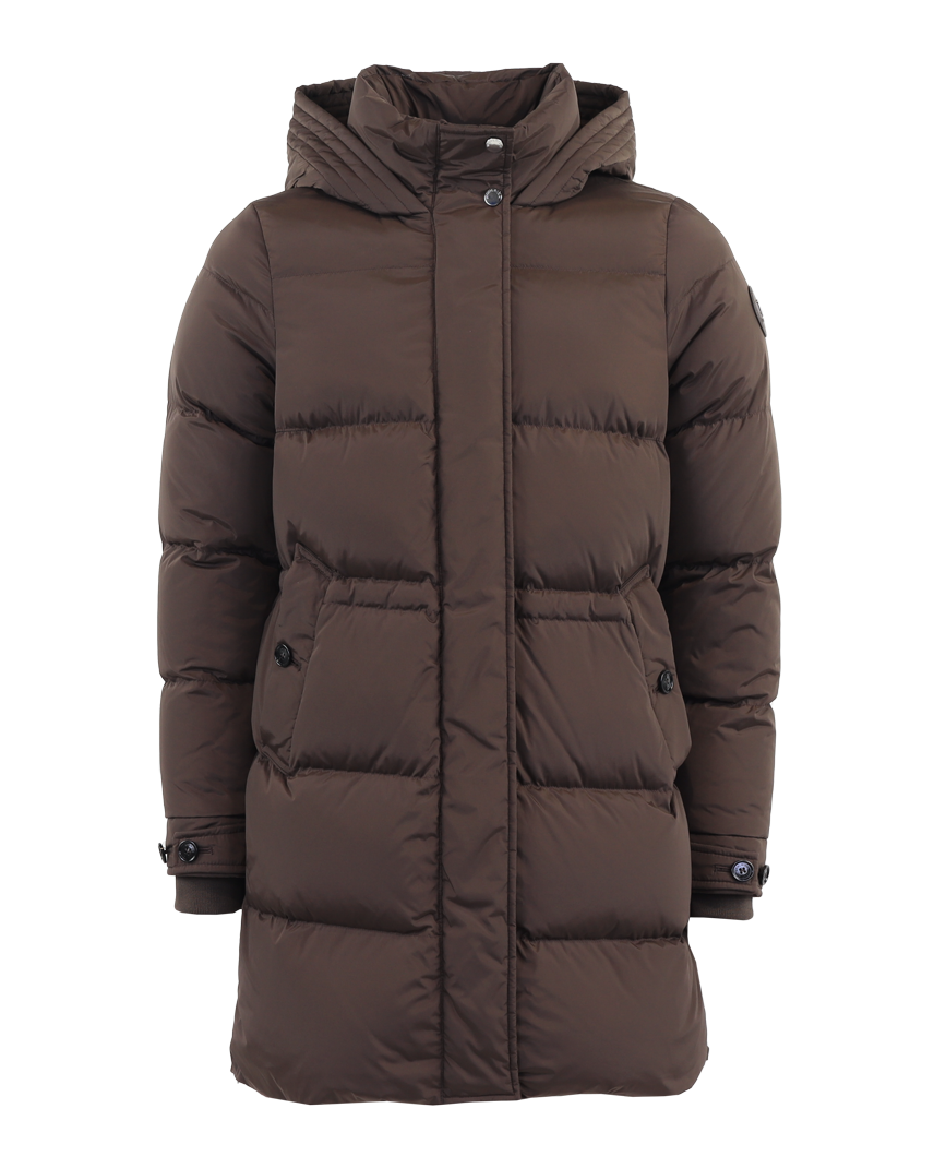 Dames Alsea Puffy Parka Bruin