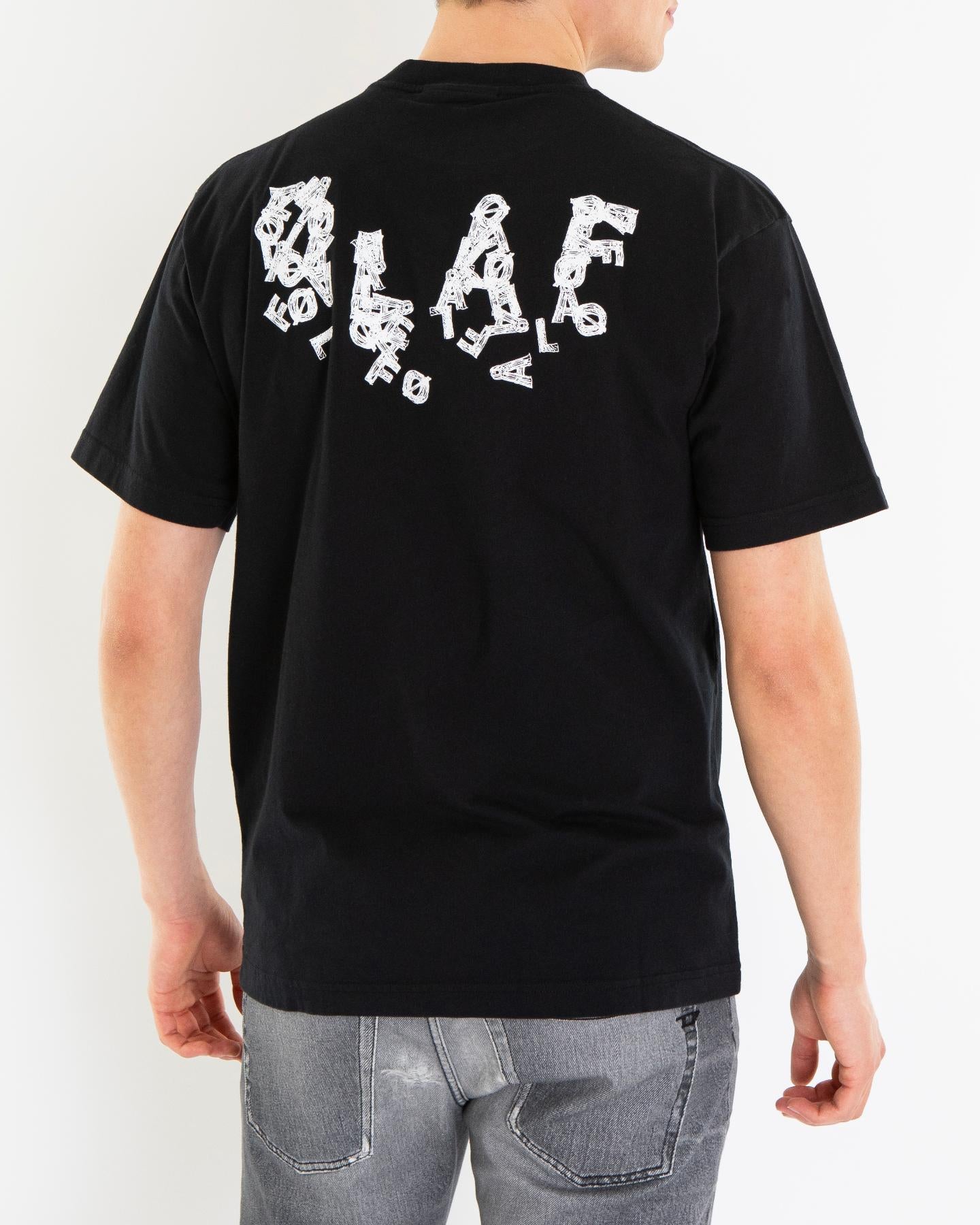 Heren Ink Logo T-Shirt Zwart