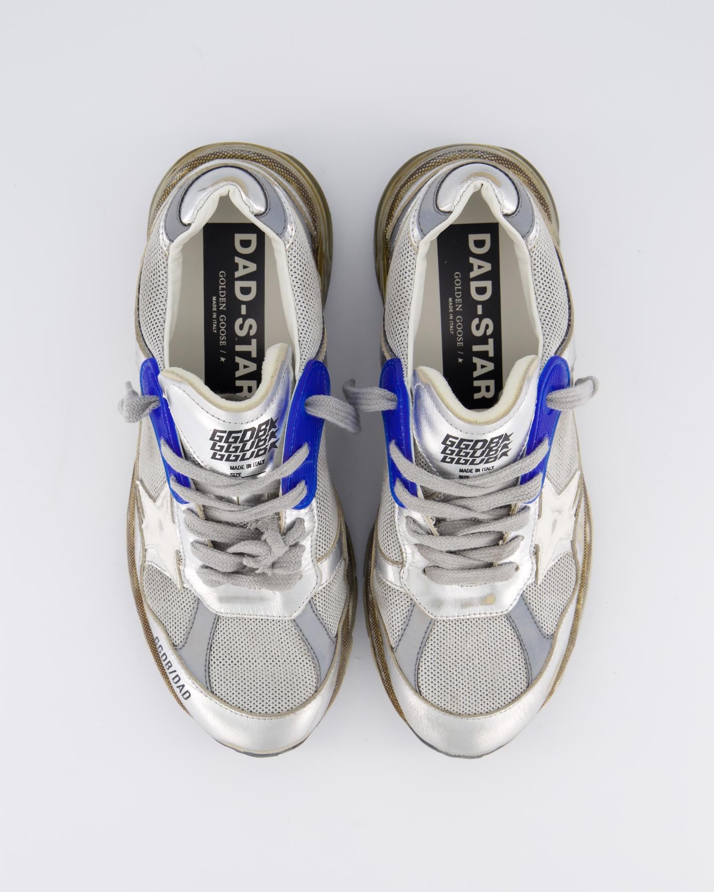 Dames Running Dad Metallic Zilver