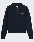 Herren-Raglanpullover mit halbem Reißverschluss — huidige kleur
