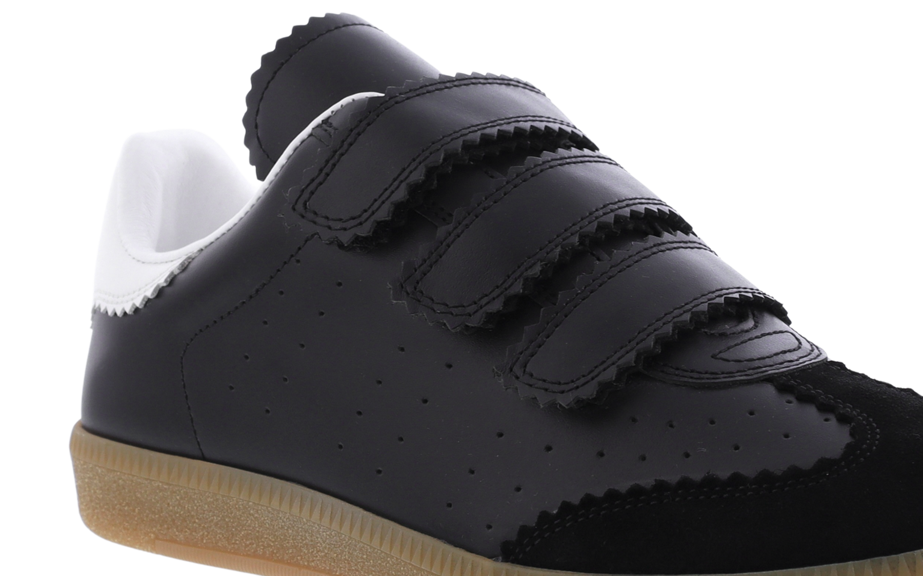 Dames Beth leren sneakers Zwart