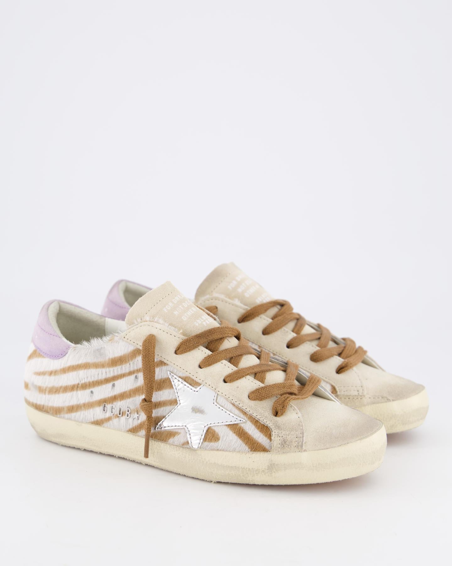 Dames Super-Star Sneaker Wit/Bruin