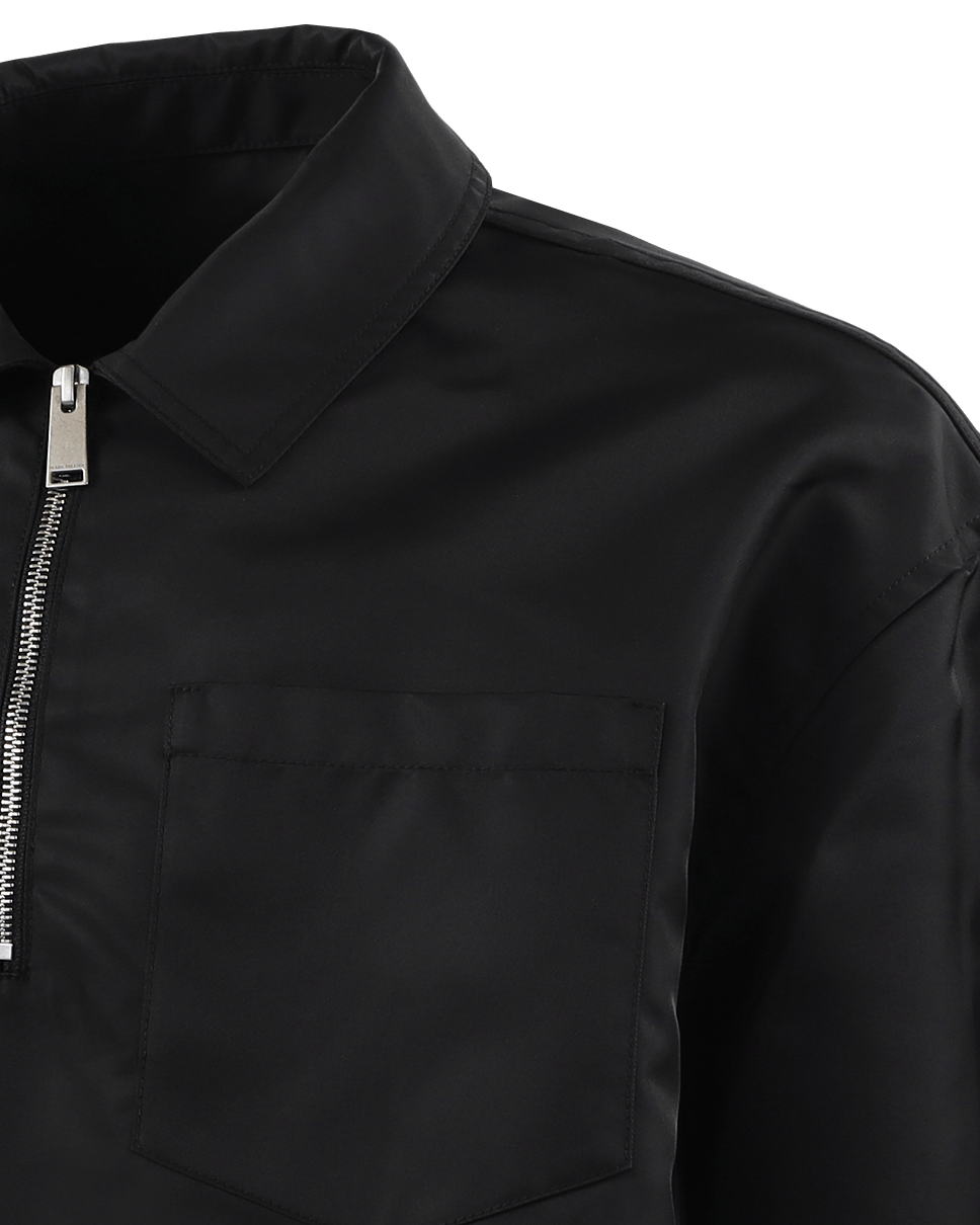 Heren Ex-Ray Nylon Half Zip Zwart