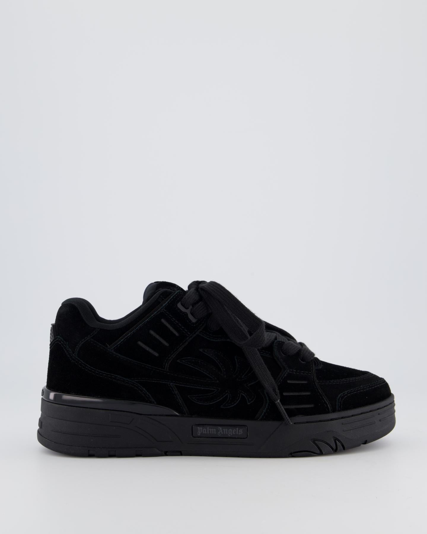 Palm Angels Heren Venice Suede Sneakers Zwart
