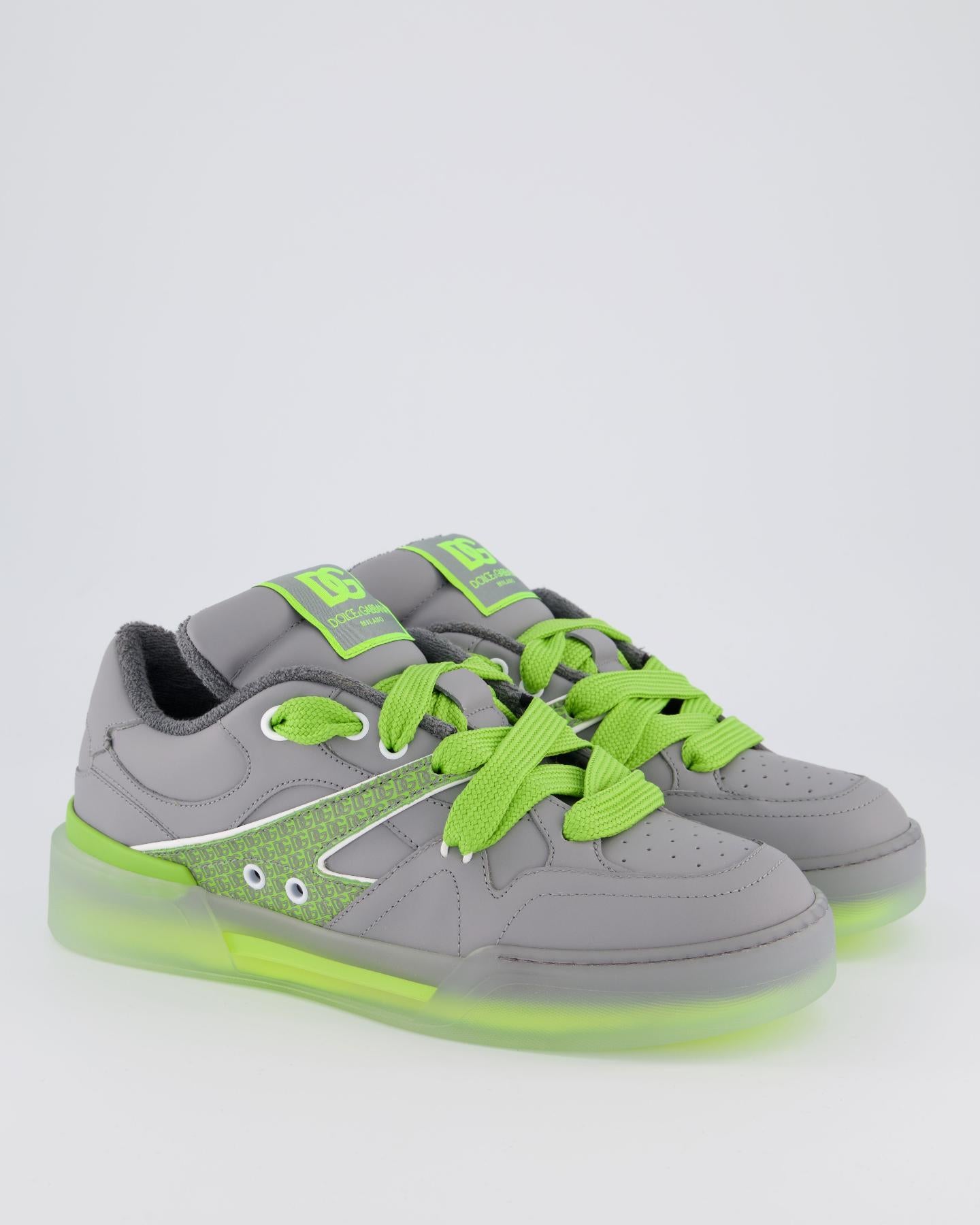 Heren New Roma Sneaker Grijs/Groen