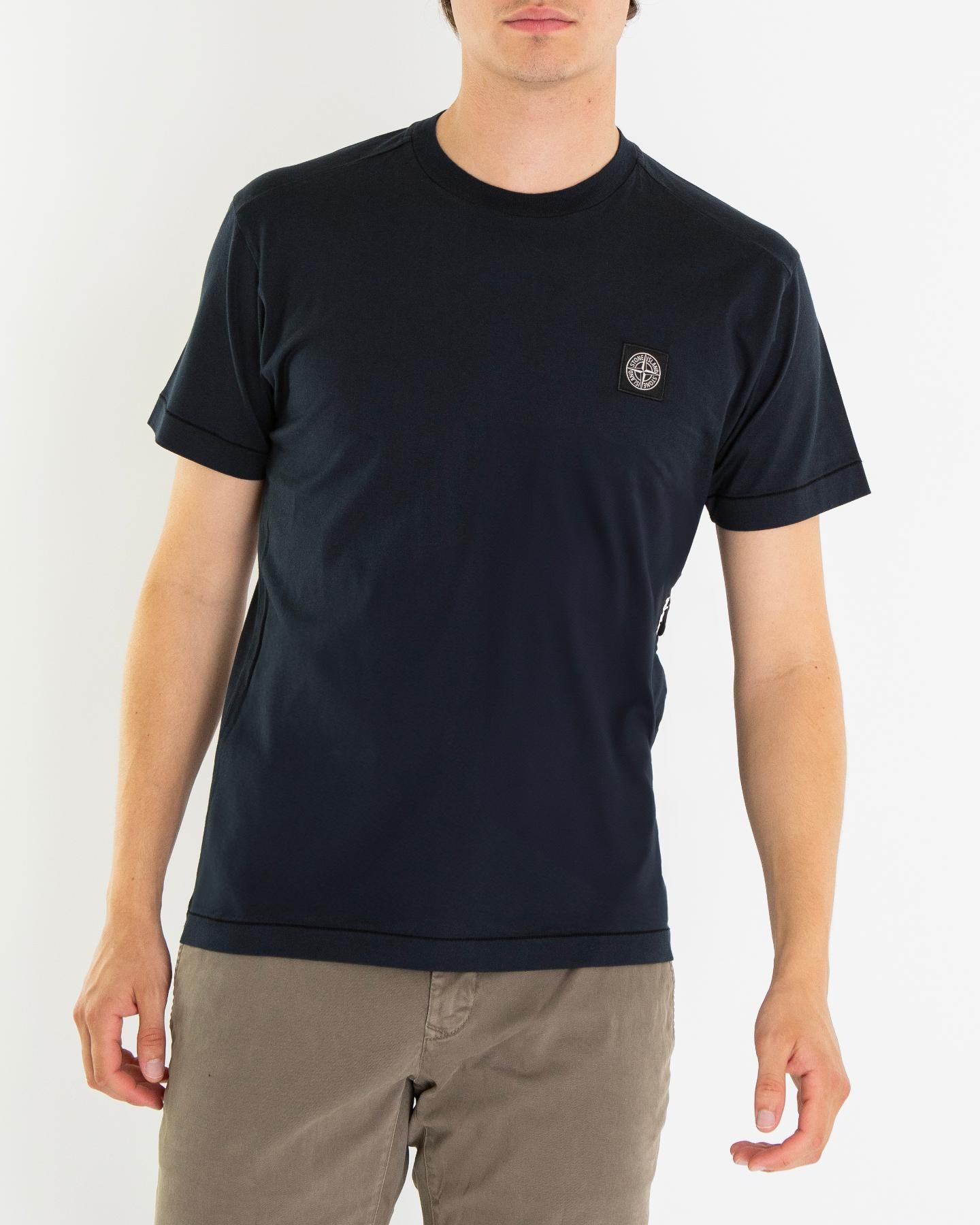 Heren Compasslogo T-Shirt Blauw