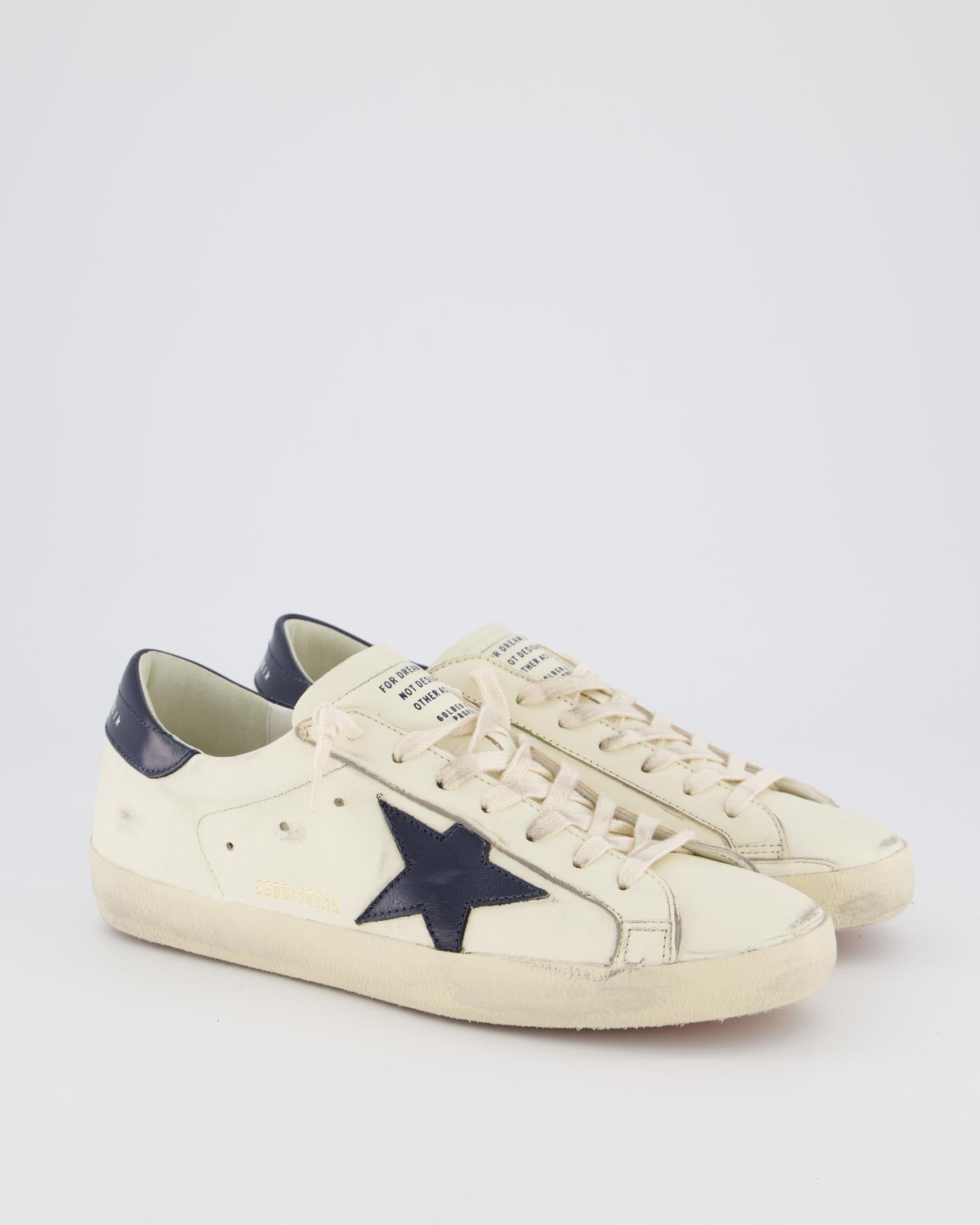 Heren Super-Star Sneaker Wit/Blauw