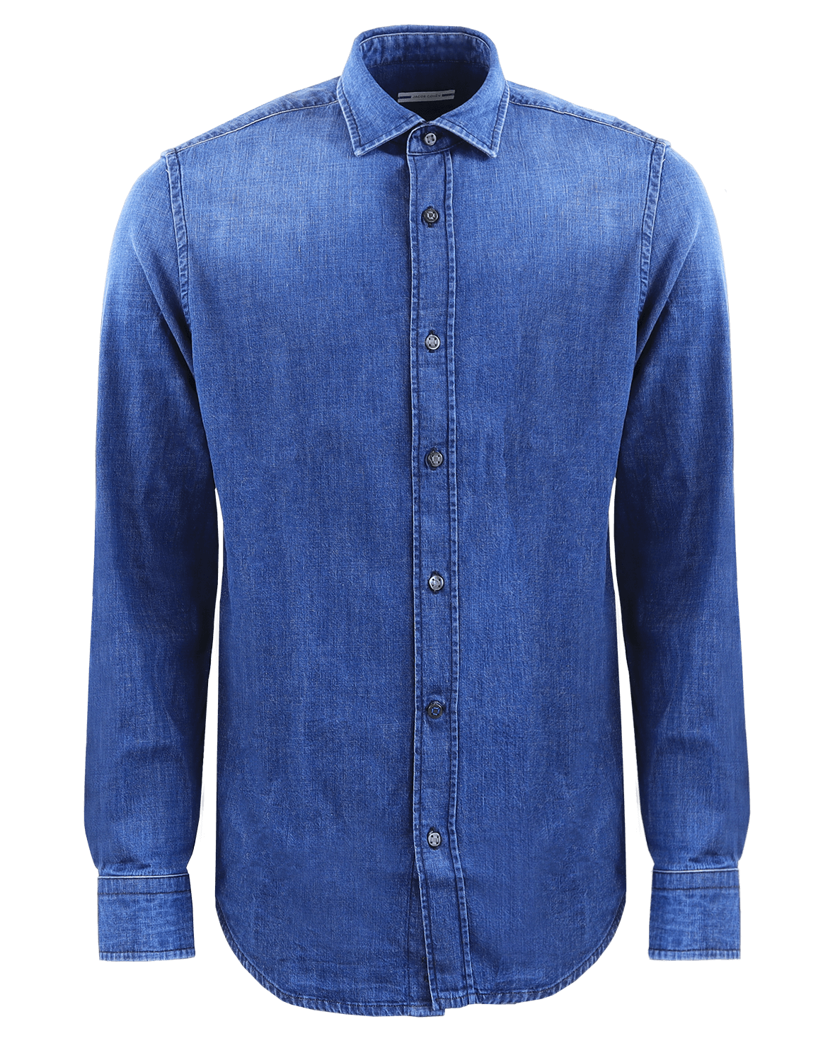Heren Denim Western Shirt Blauw