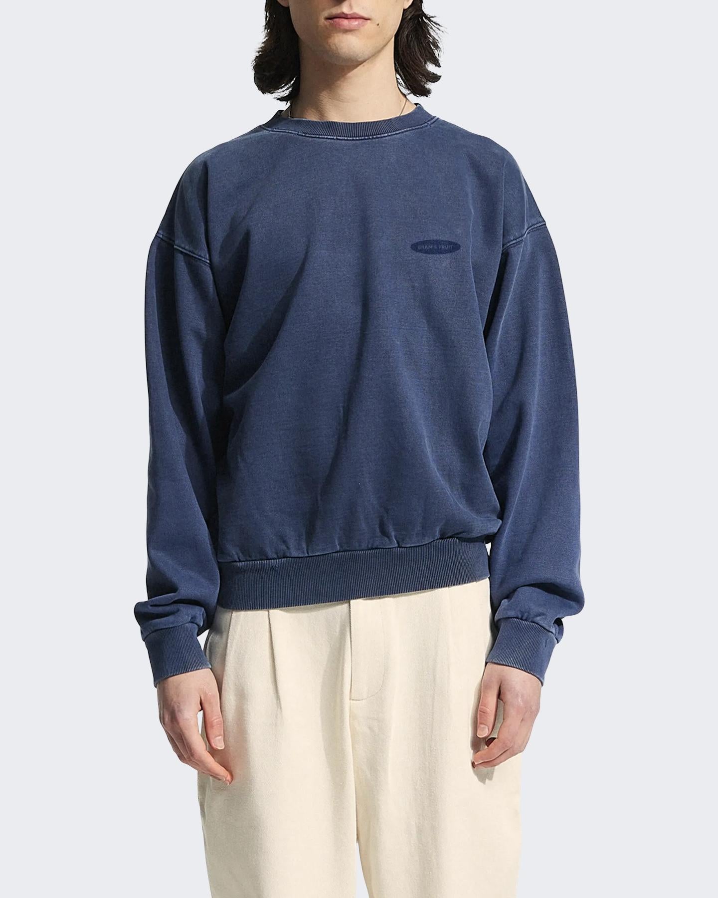 Heren F*ck Off Sweater Blauw