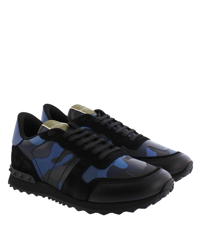 Heren RockRunner Sneaker Blauw/Zwart