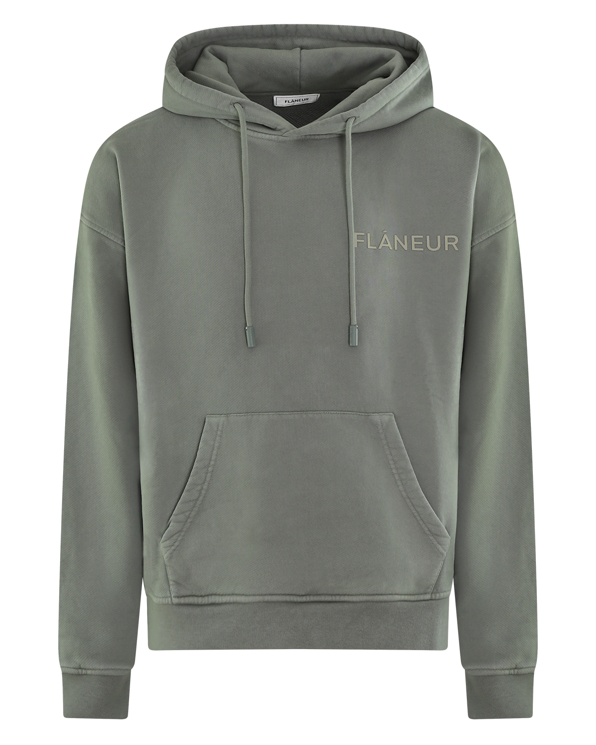Heren DoubleLogo Washed Hoodie Beige