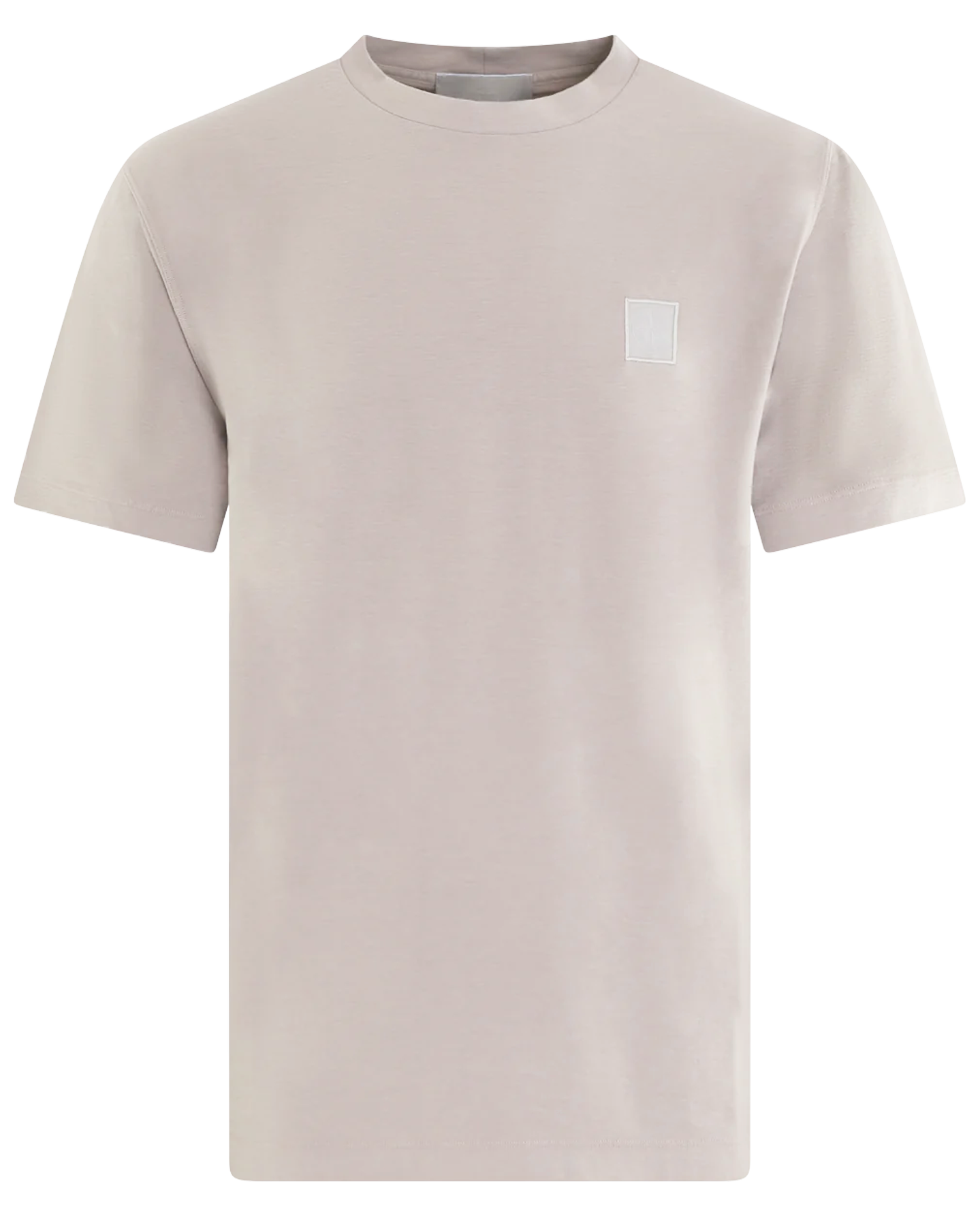 Heren Compass Patch T-Shirt Grijs