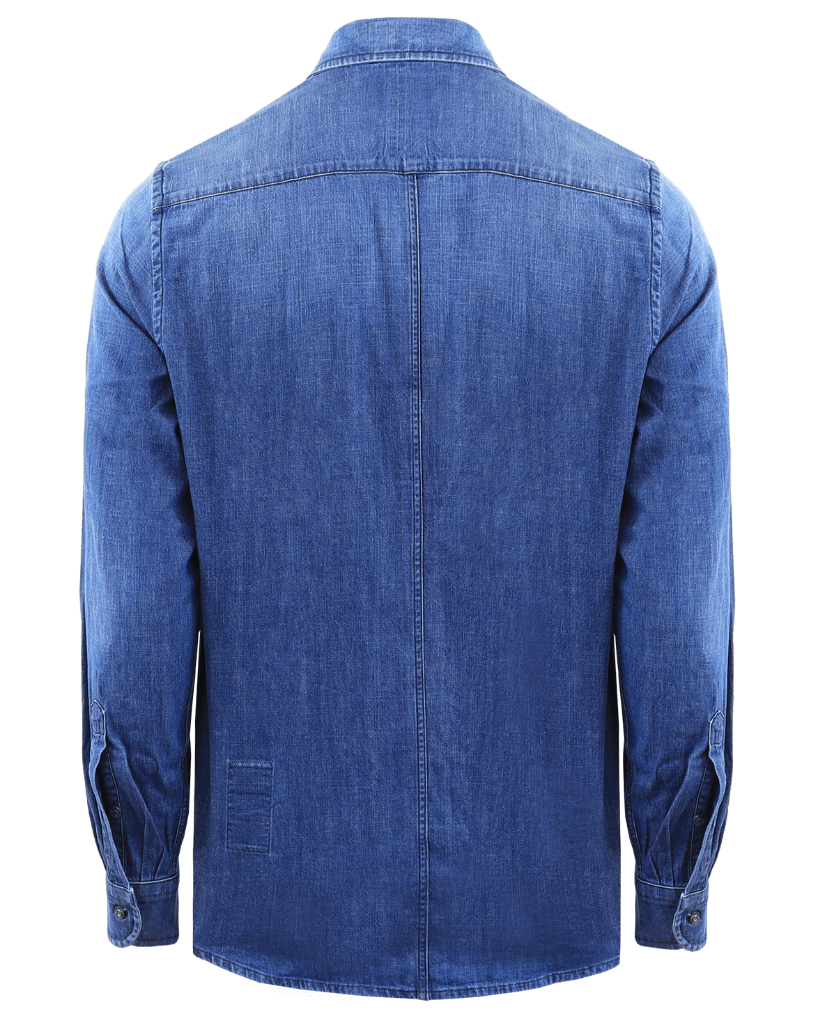 Heren Denim Western Shirt Blauw