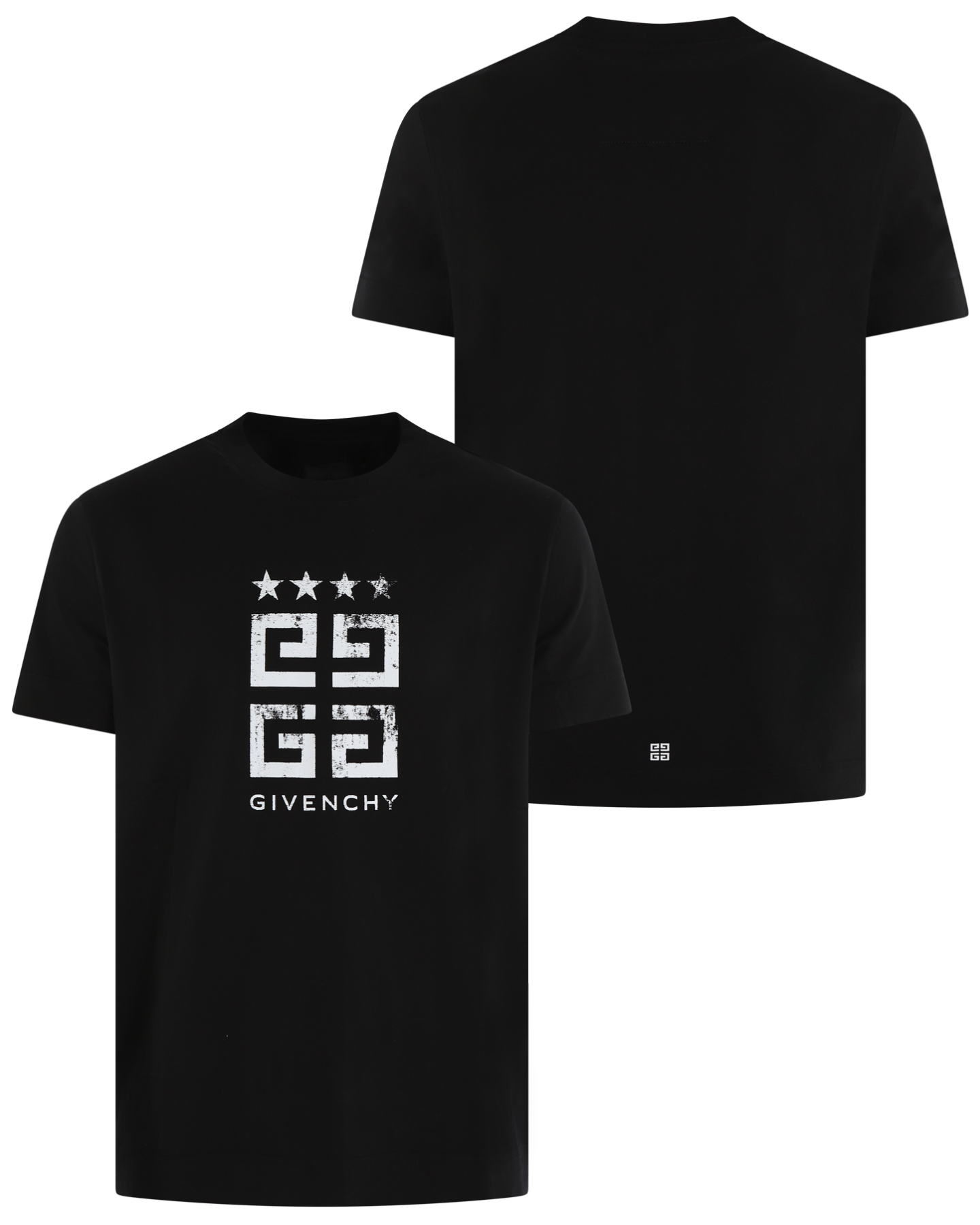 Heren 4G Logo Slimfit T-Shirt Zwart