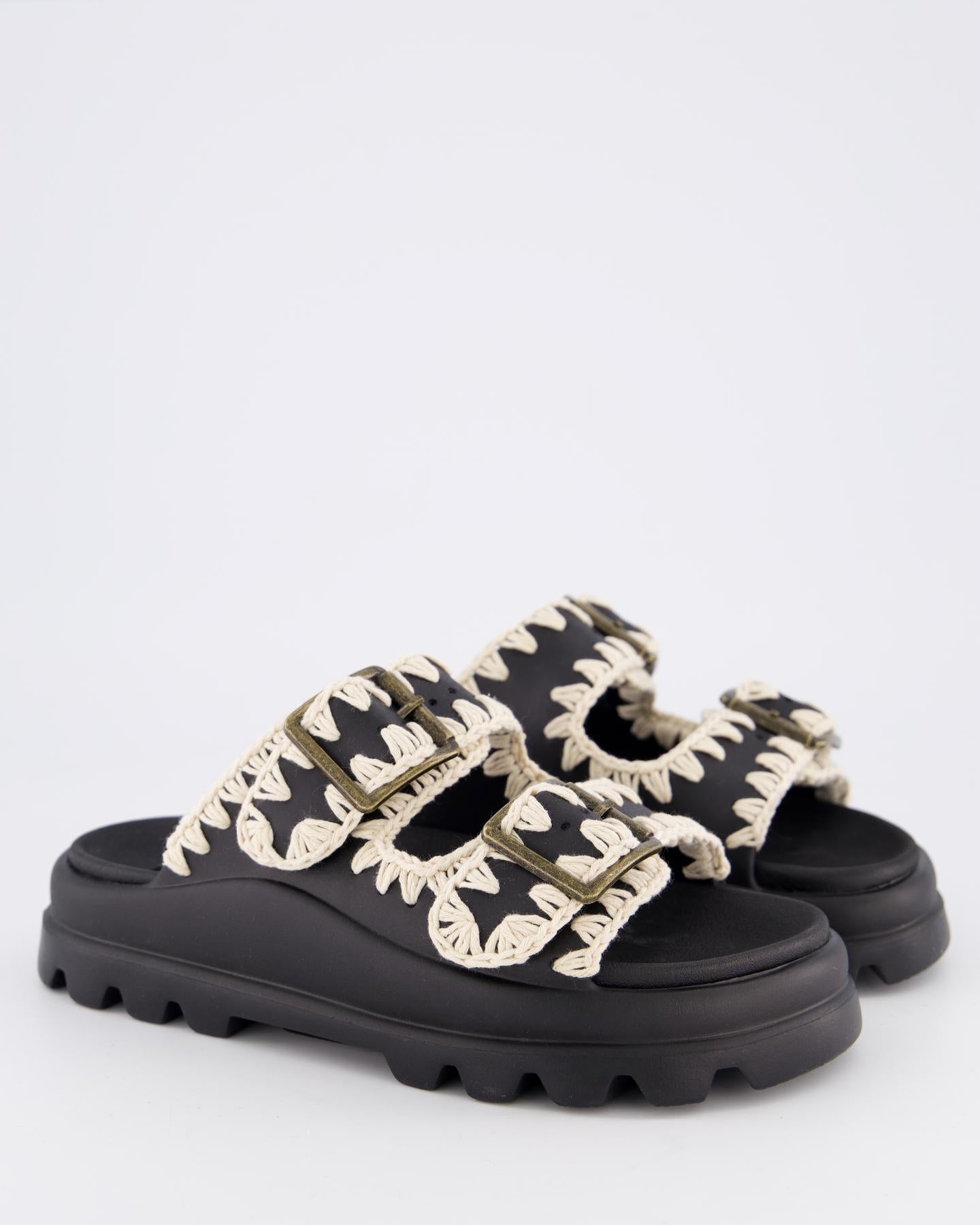 Dames Eva One-Piece Slide Two-Buckle