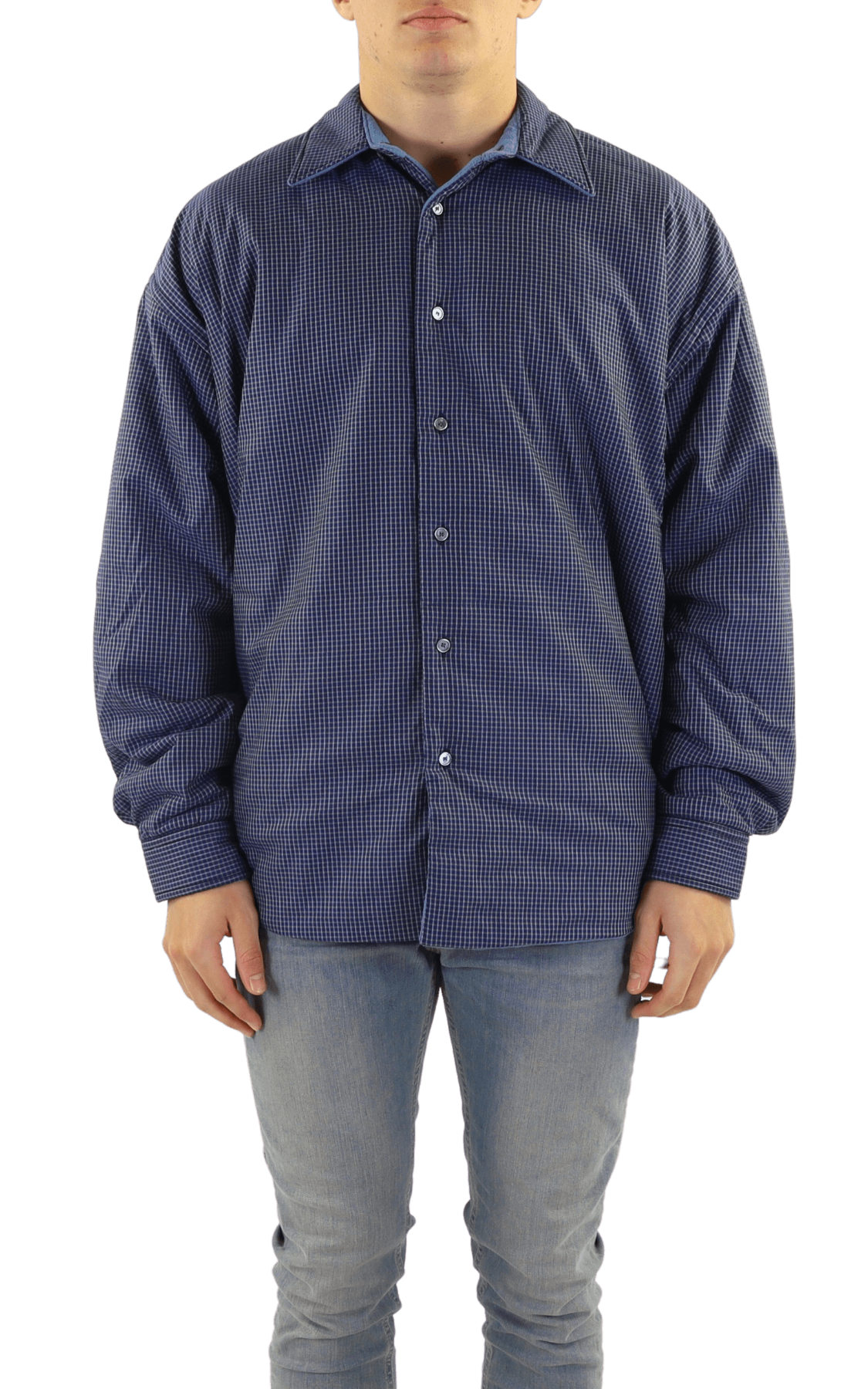 Heren Overshirt Blauw