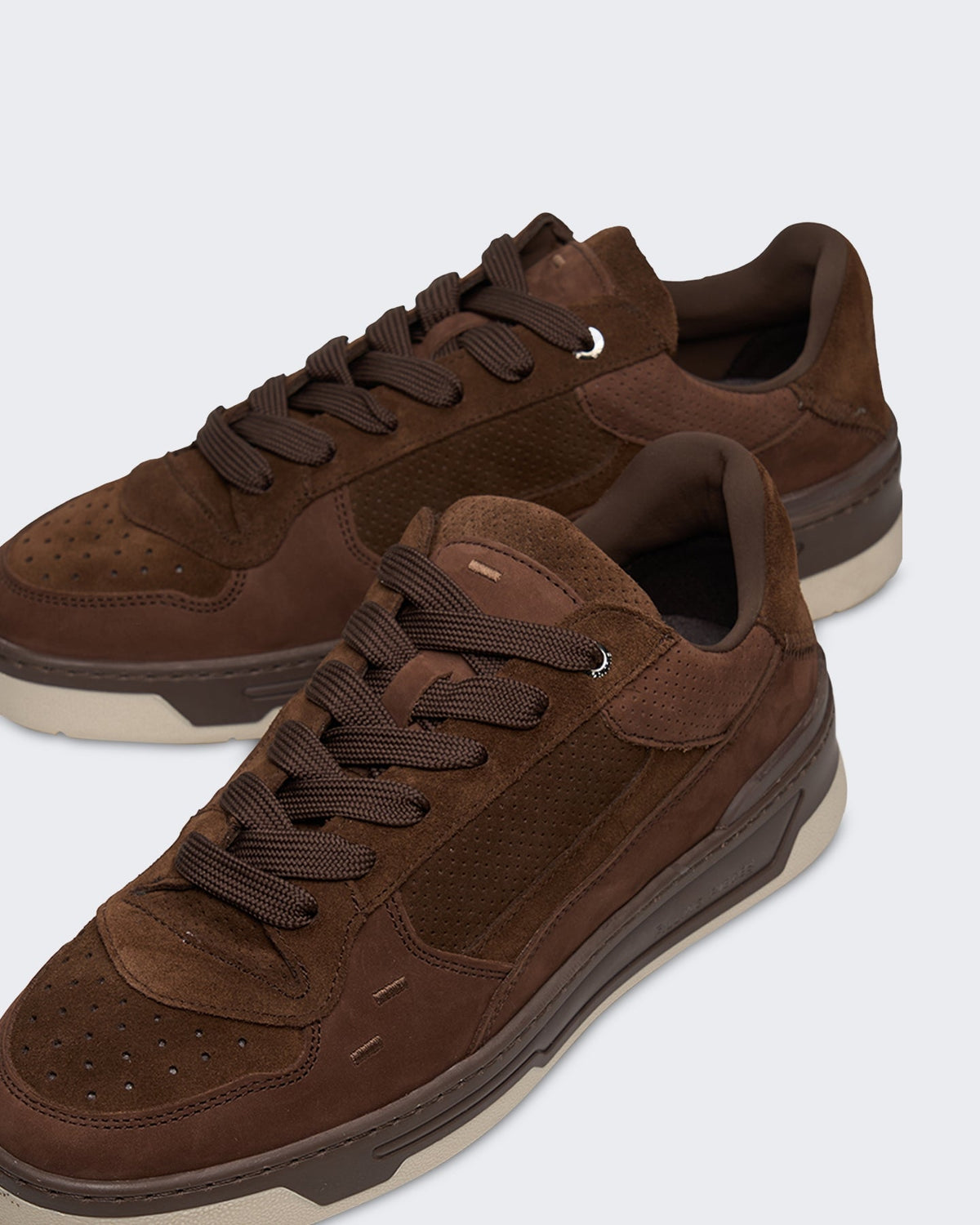 Filling Pieces Heren Cruiser suède sneaker in Chocoladebruin - Eleganza.nl