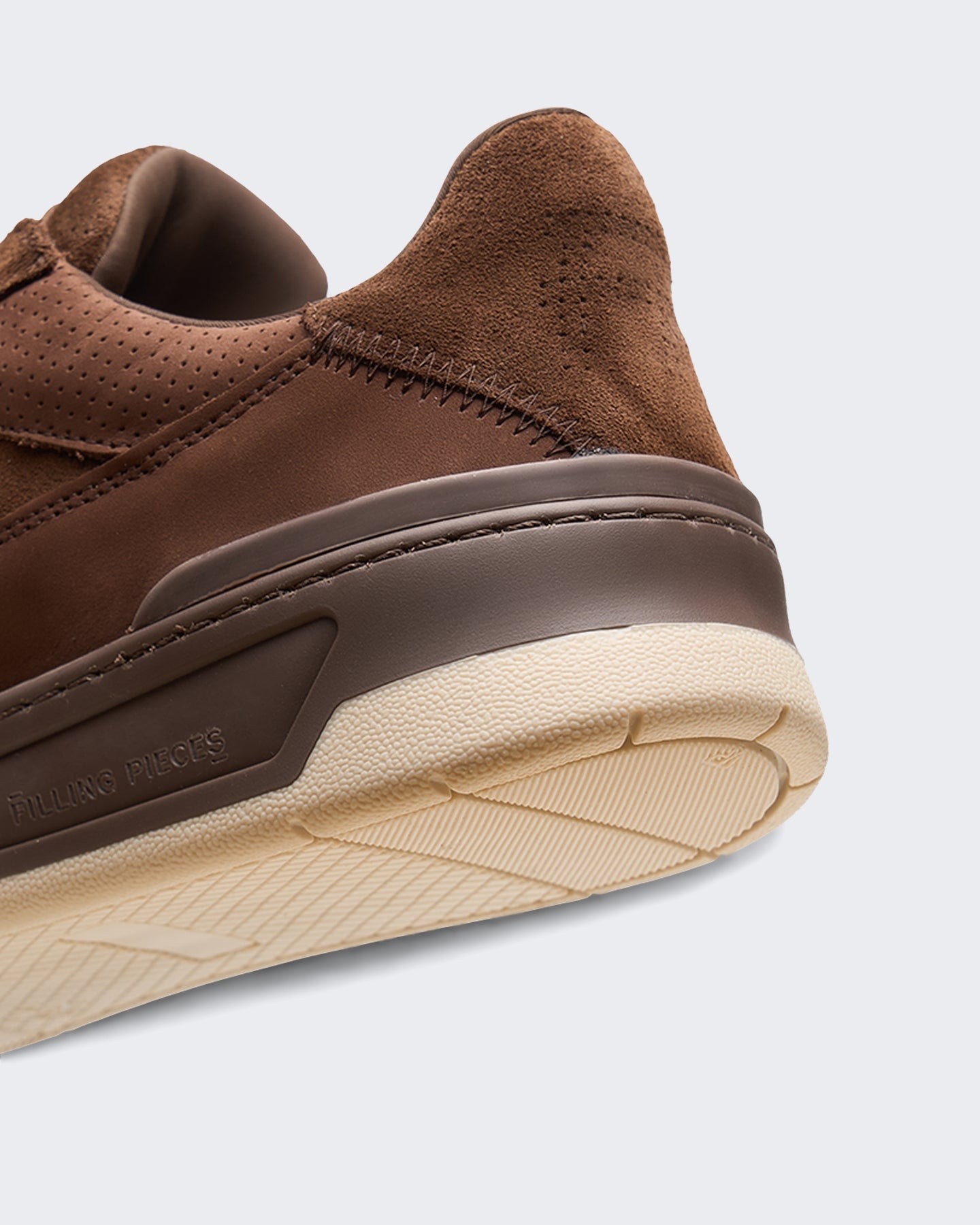 Filling Pieces Heren Cruiser suède sneaker in Chocoladebruin - Eleganza.nl