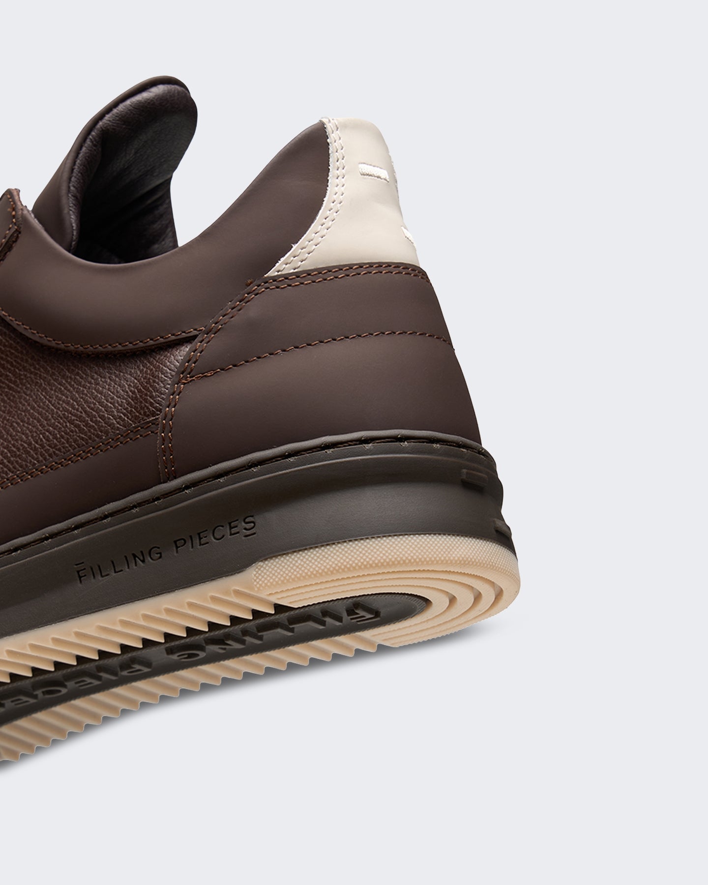 Filling Pieces Heren Low Top Tech Crumbs Sneaker Chocoladebruin - Eleganza.nl