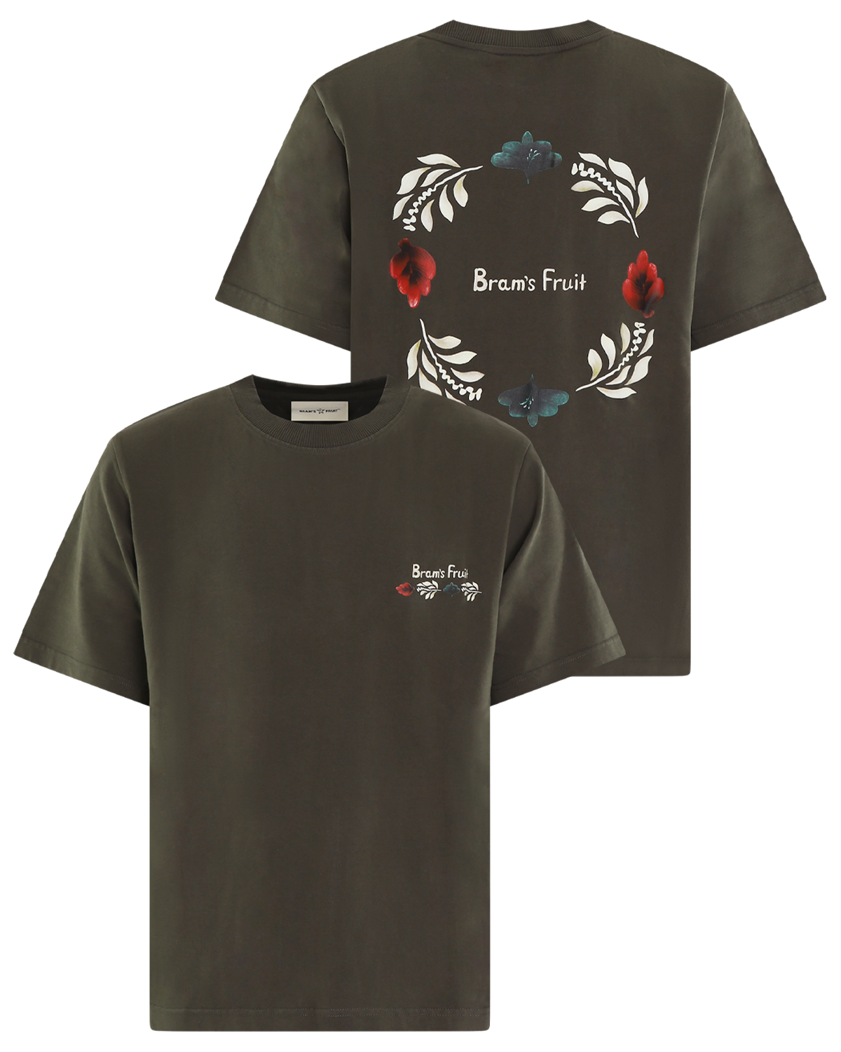 Heren Flora T-Shirt Zwart