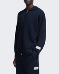 Herren Gebreide sweater met rits Blau