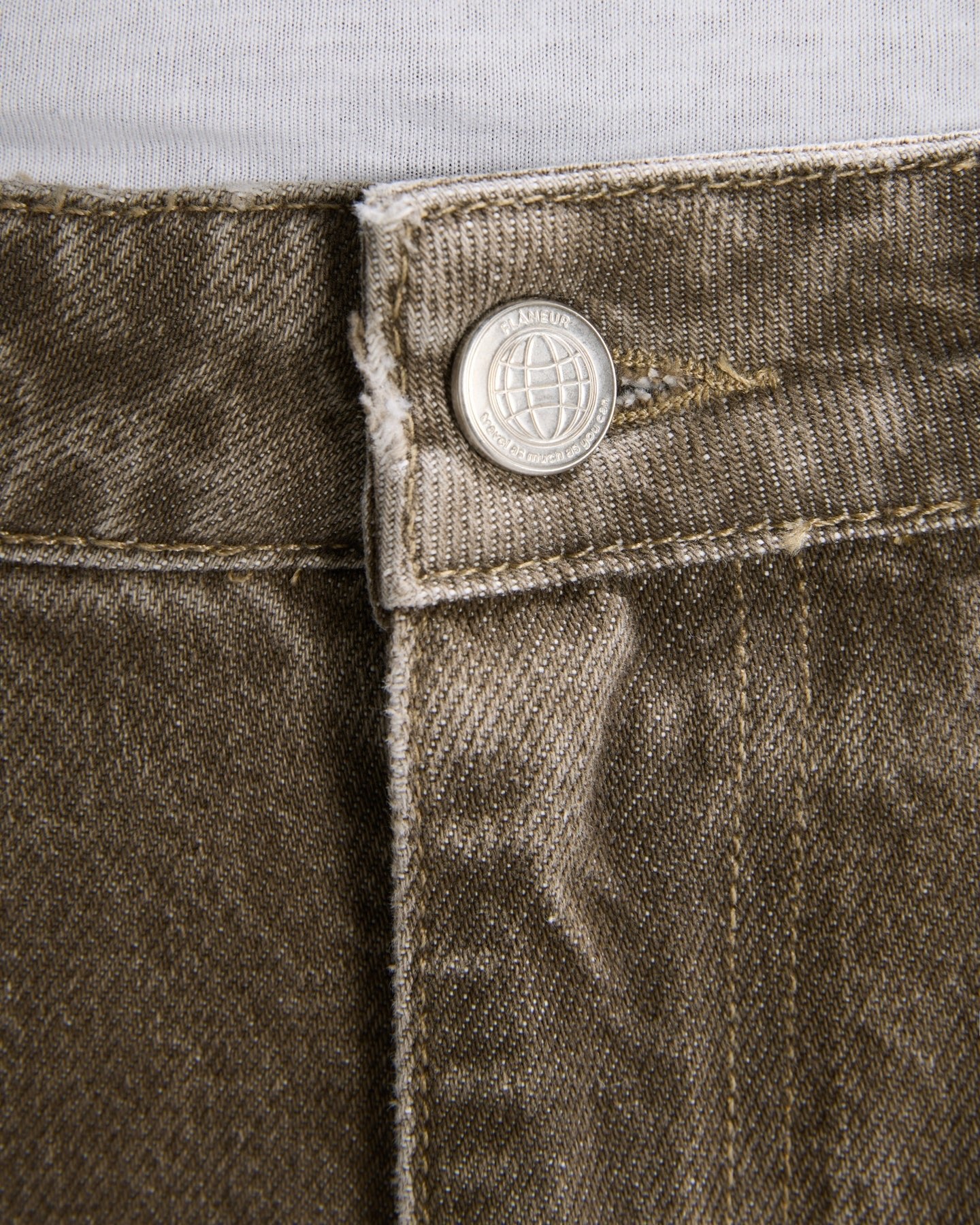 FLÂNEUR Heren Relaxed fit jeans met faded wassing Grijs - Eleganza.nl