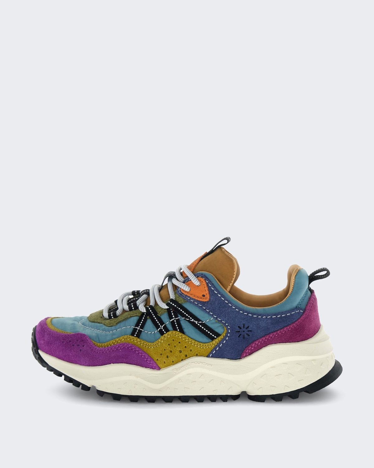 Flower Mountain Dames Lichtgewicht sneaker met kleuraccenten Roze - Eleganza.nl
