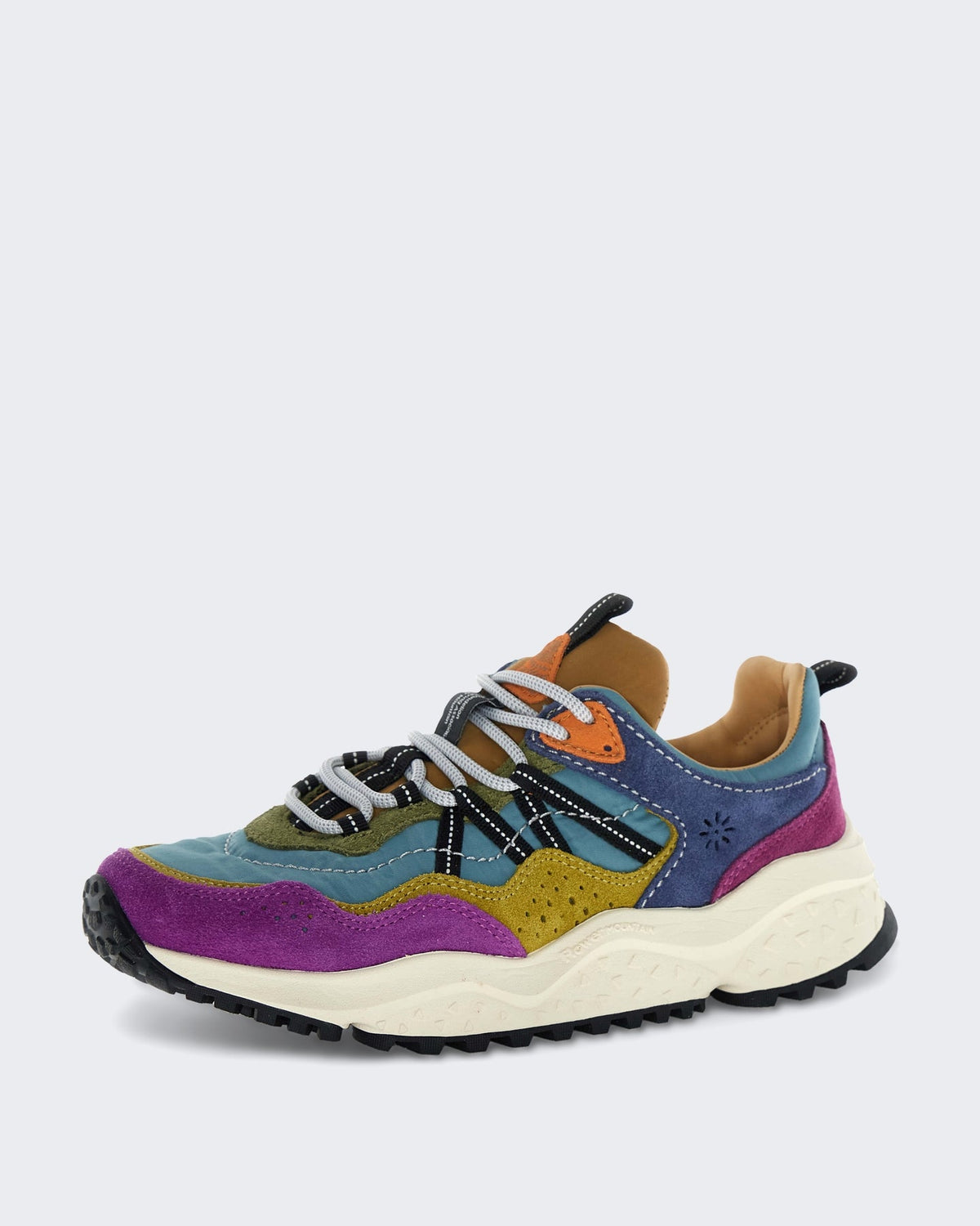 Flower Mountain Dames Lichtgewicht sneaker met kleuraccenten Roze - Eleganza.nl