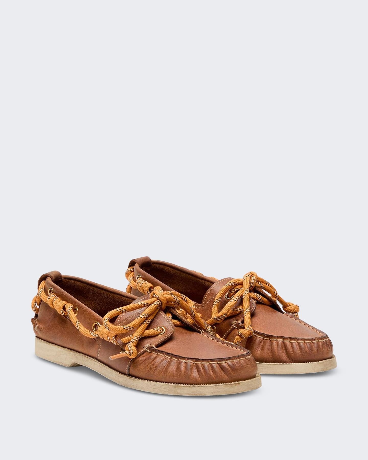 Dames Boat Mocassin Bruin