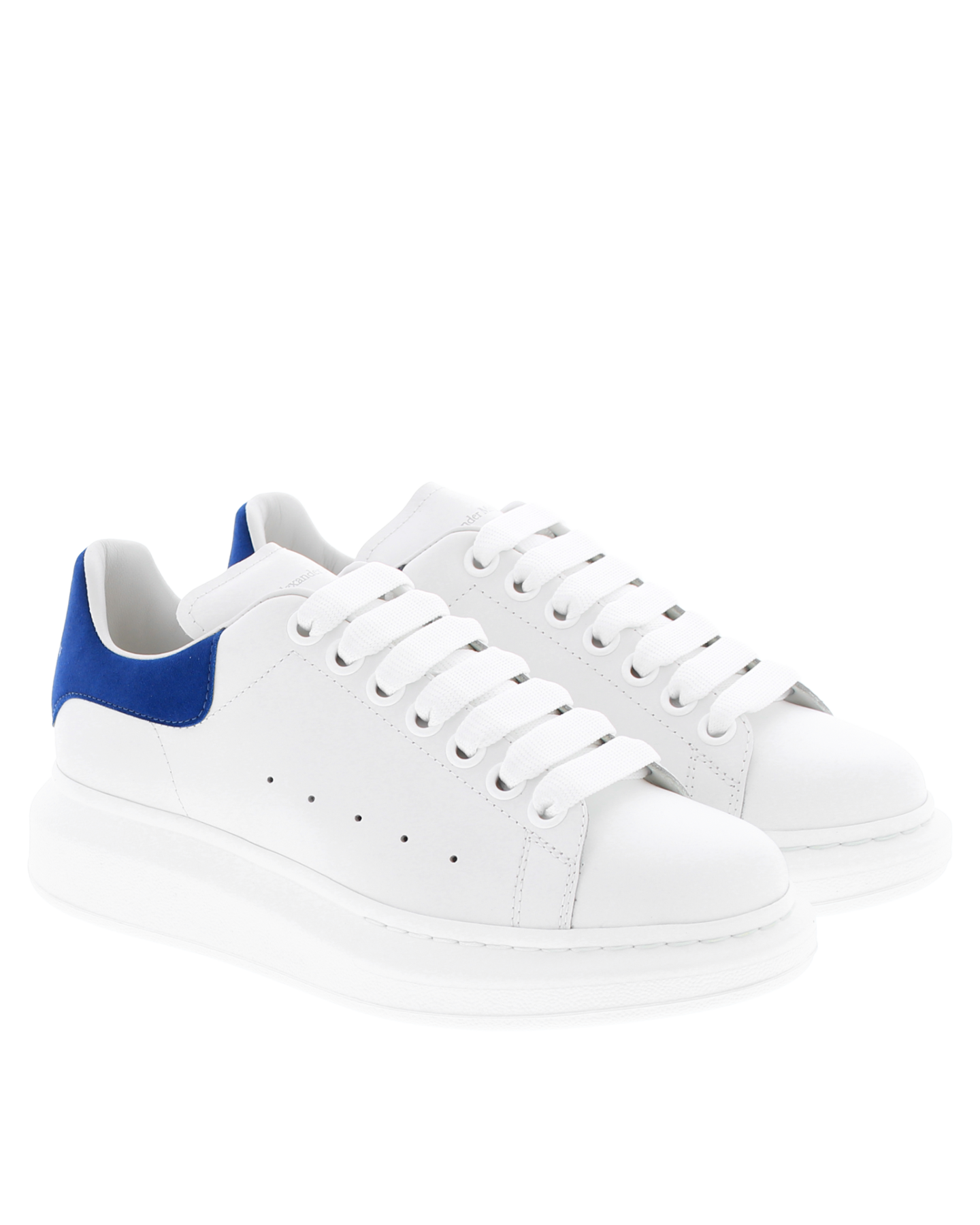 Dames Oversized Sneaker wit/blauw
