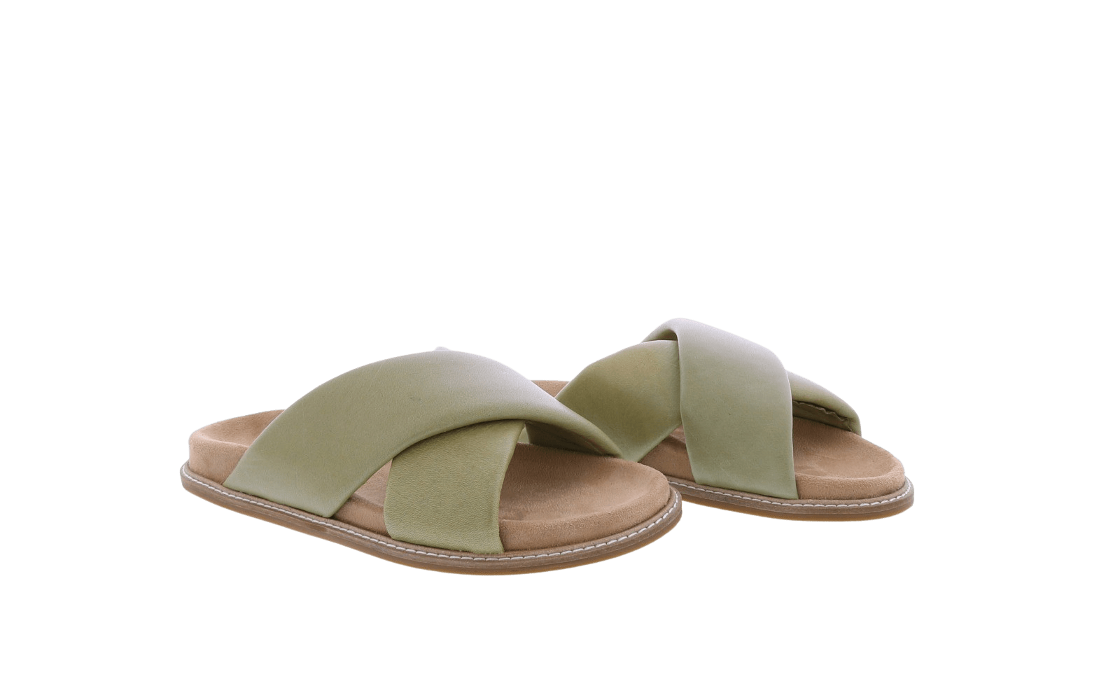 Dames Leather Band Slipper