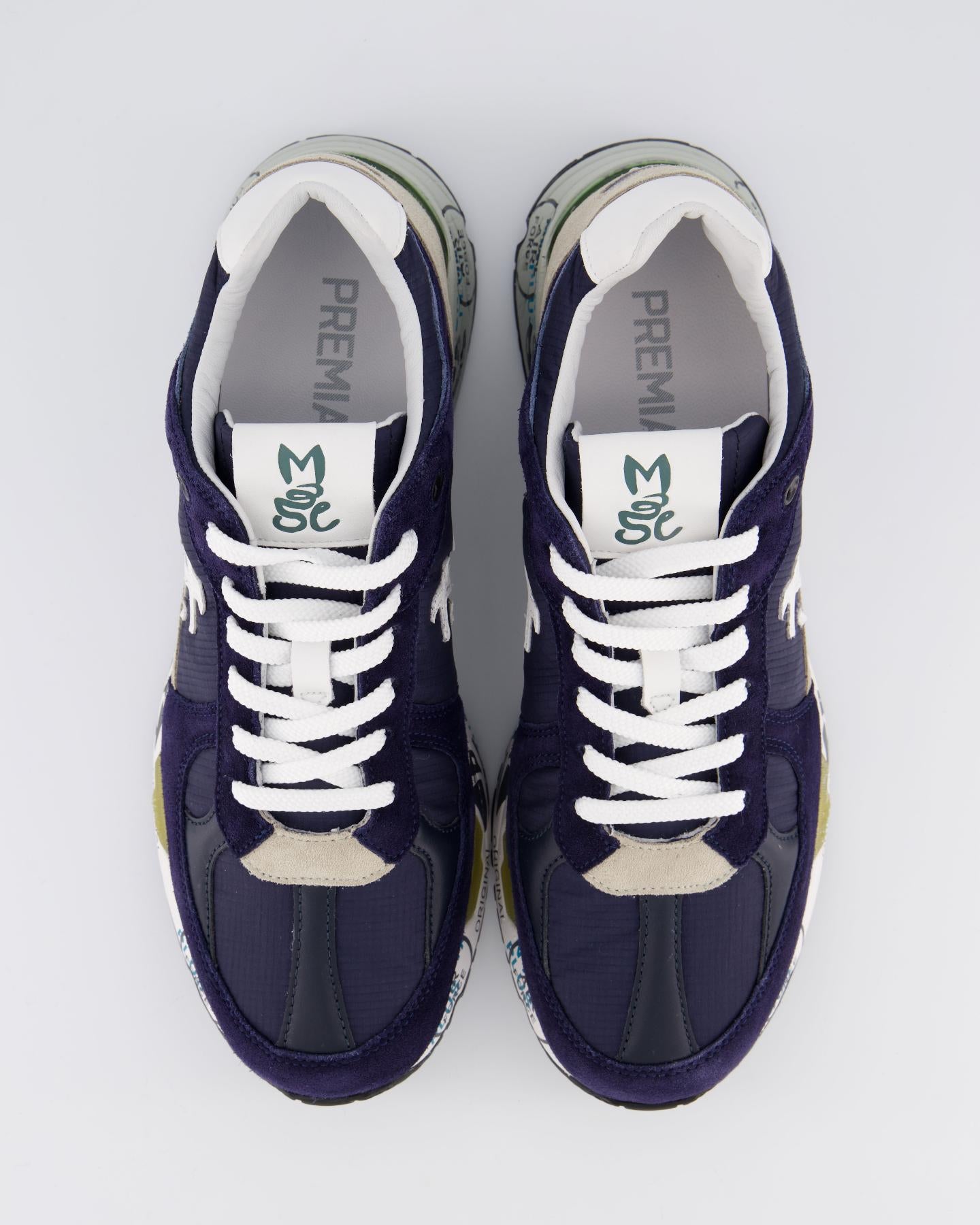 Heren Mase Sneaker Blauw/Beige