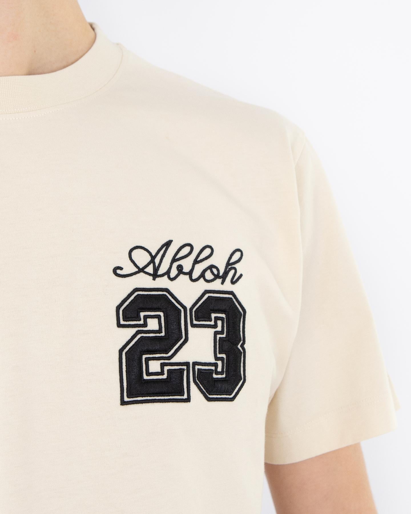 Heren Abloh 23 Logo T-Shirt Beige