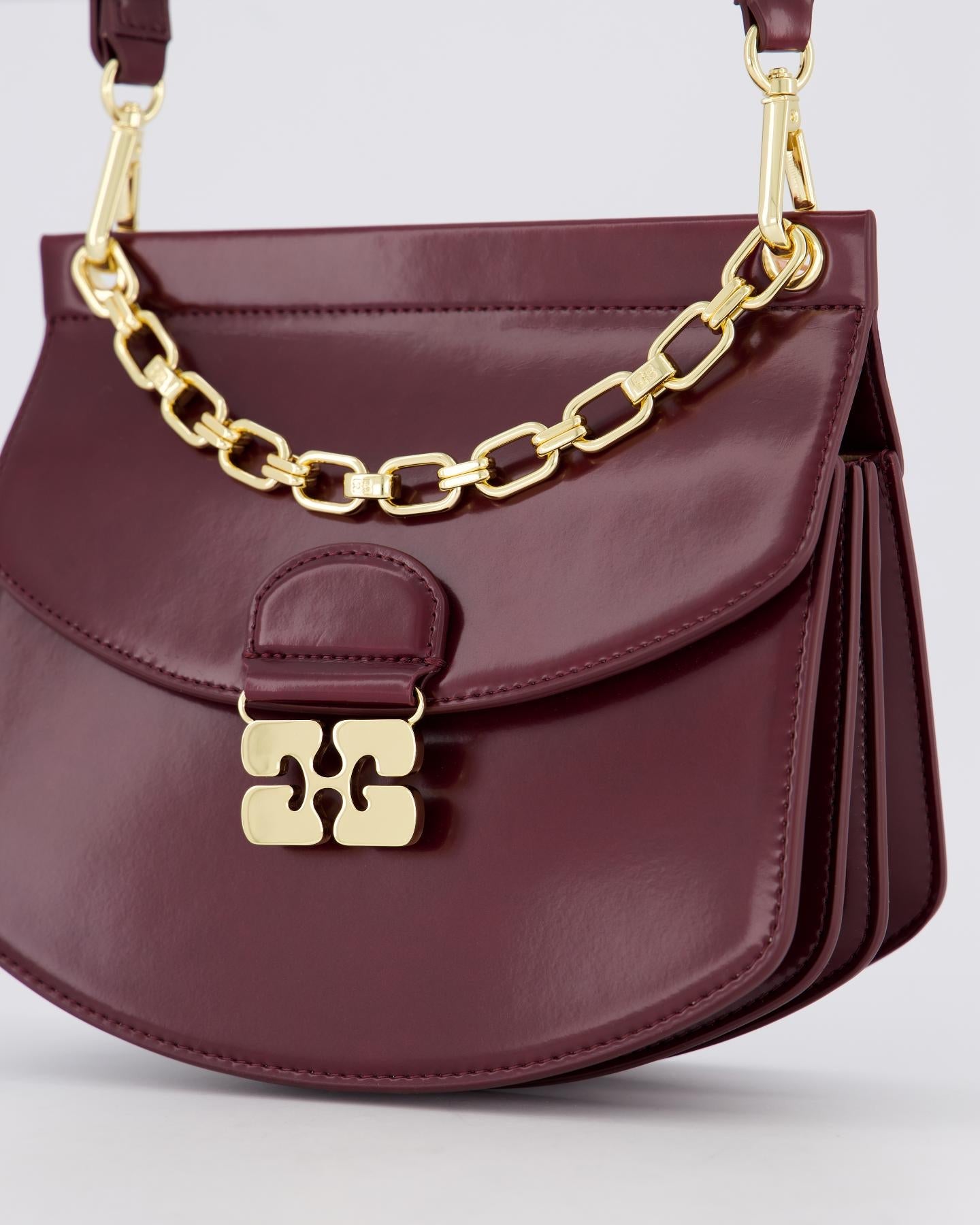 Ganni Dames Apo - G Bag Box Chain - Eleganza.nl