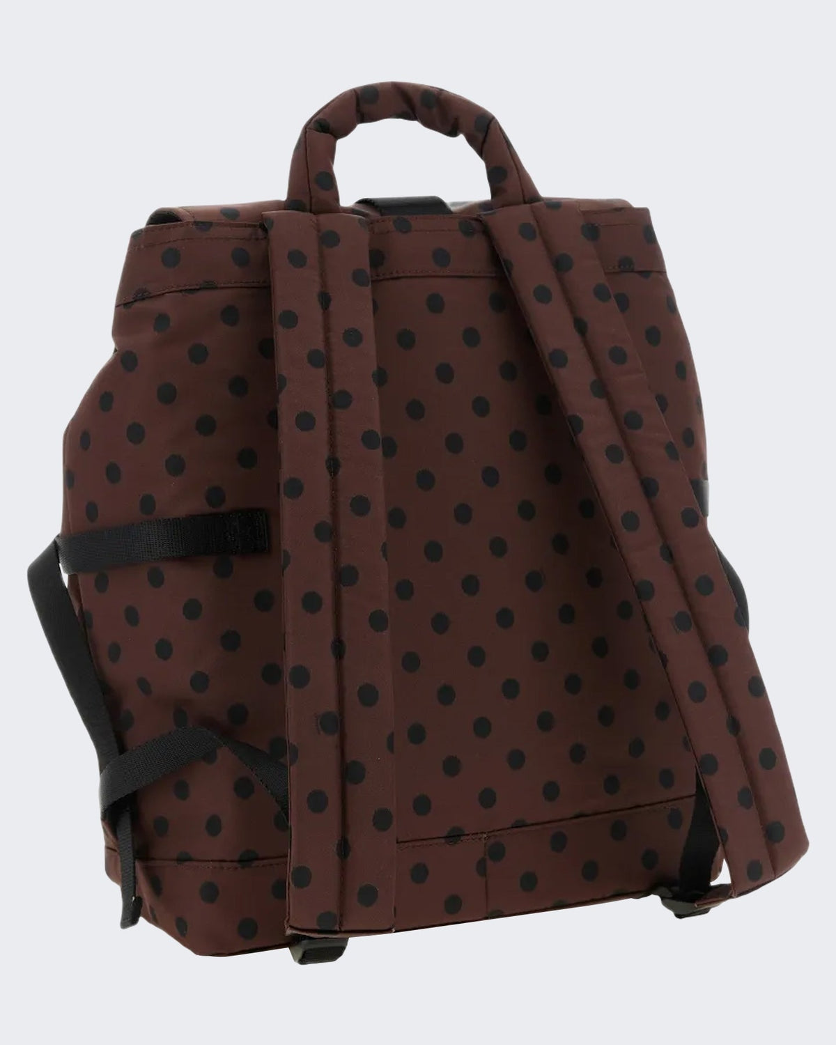 Ganni Dames Re-Tech nylon rugzak met print Bruin - Eleganza.nl