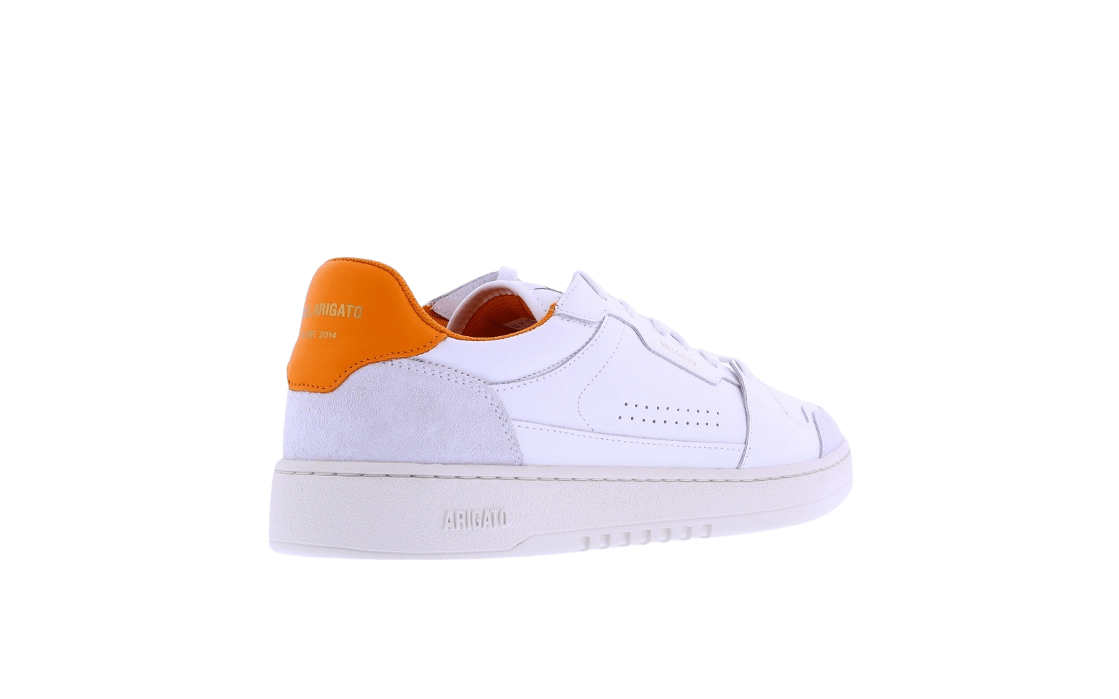 Heren Dice Lo Sneaker Wit/Oranje