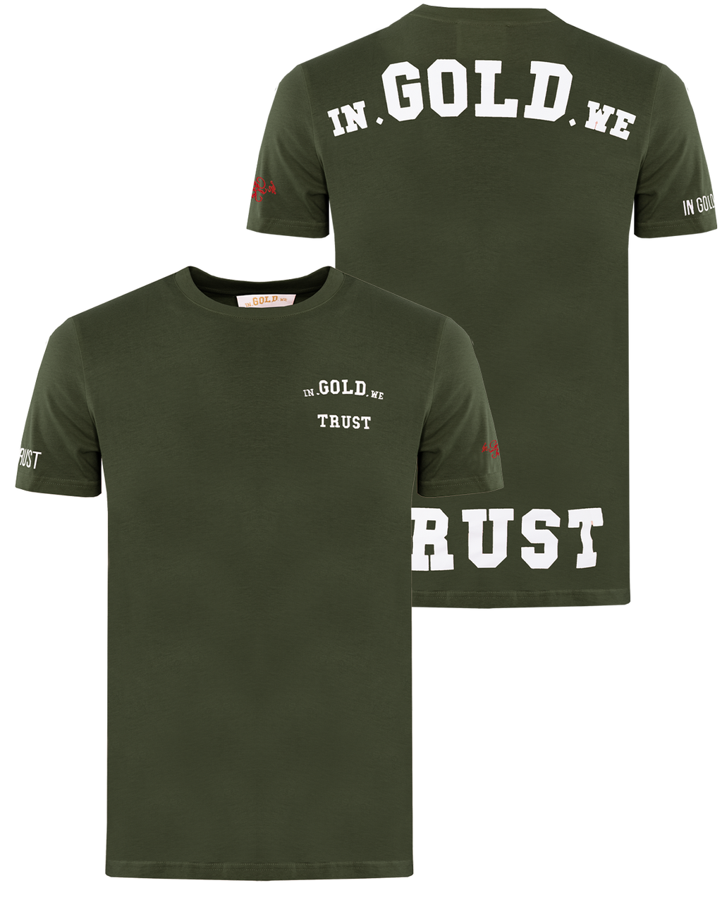 Heren The Pusha T-Shirt Groen - Main Image