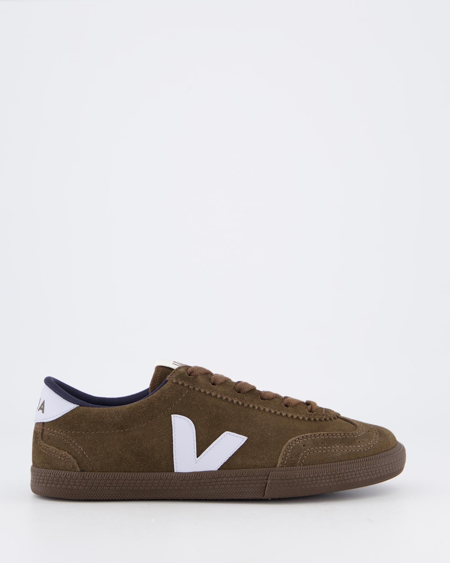 Dames Volley Suede Sneaker Bruin
