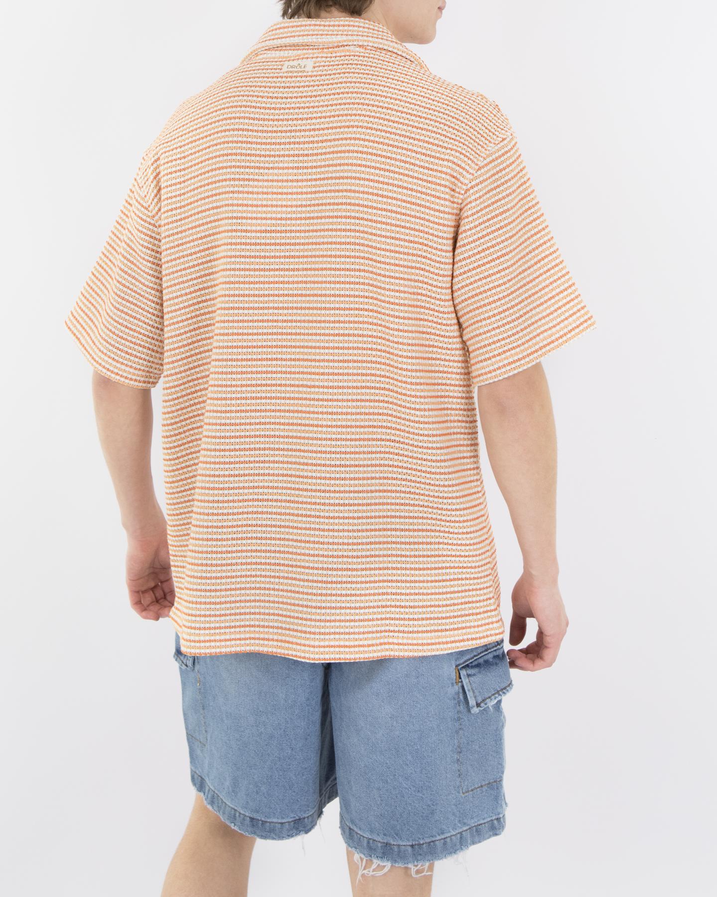 Heren Tweed Shirt Oranje