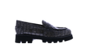 Pons Quintana Damen Croco Lak Loafer Grau