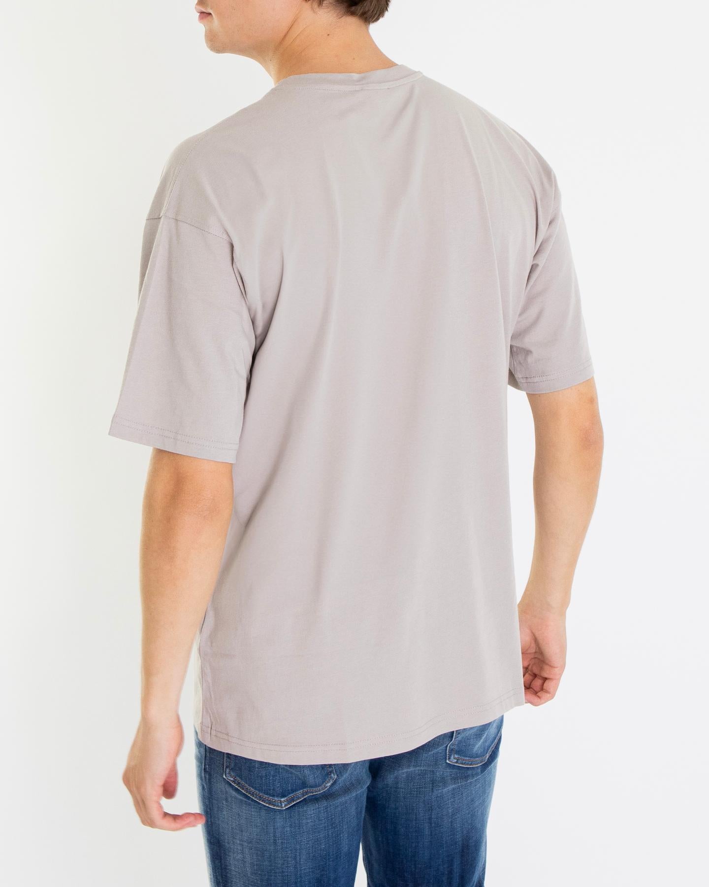 Heren T-Boxt-Bleach T-Shirt Grijs