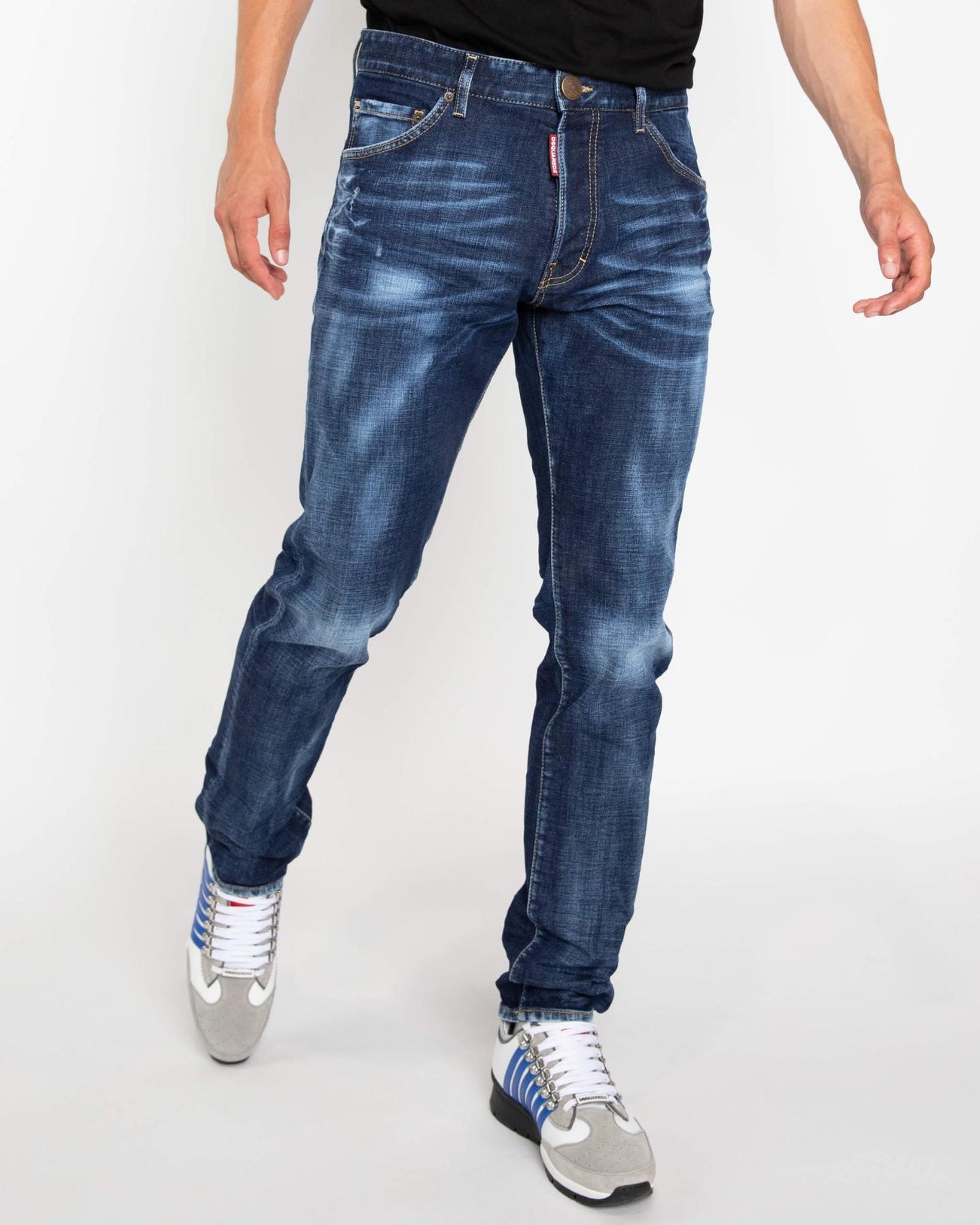 Heren Dark Clean Wash Cool Guy Blauw